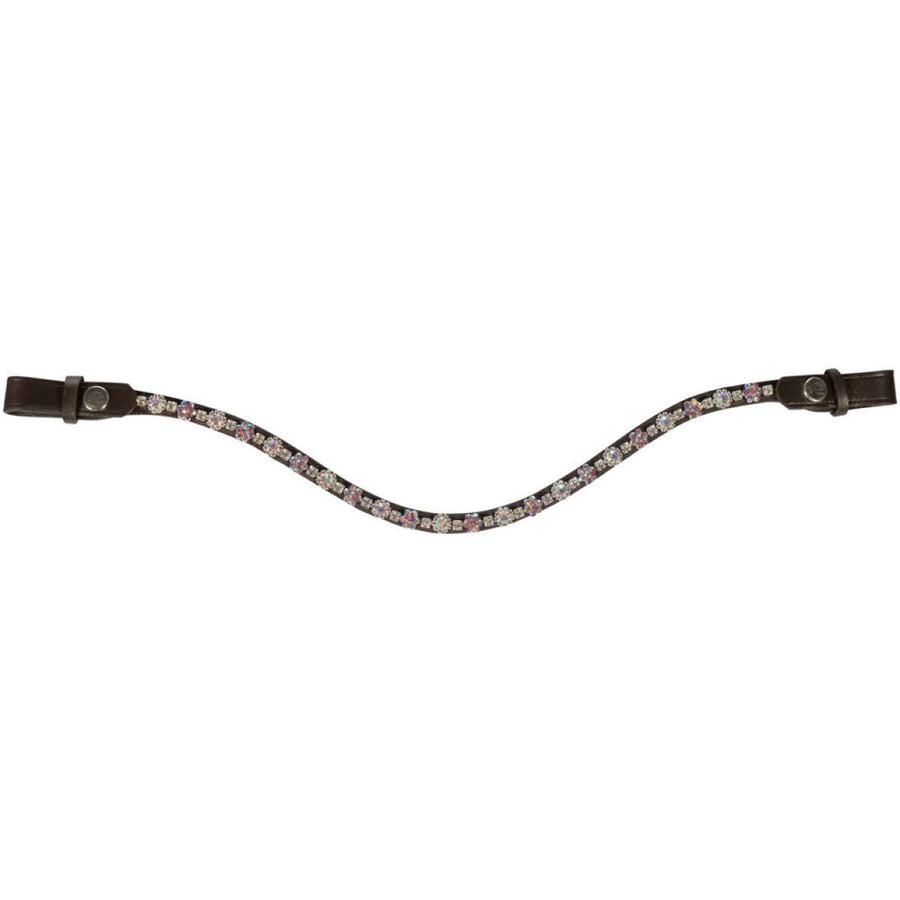 HKM Browband Daisy Brown/Dark Pink