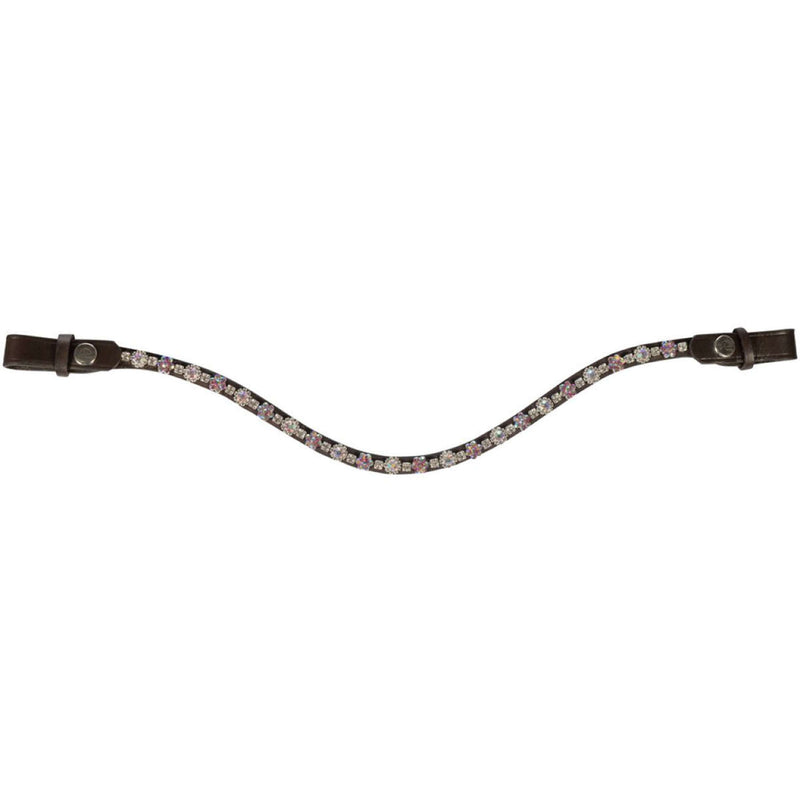 HKM Browband Daisy Brown/Dark Pink