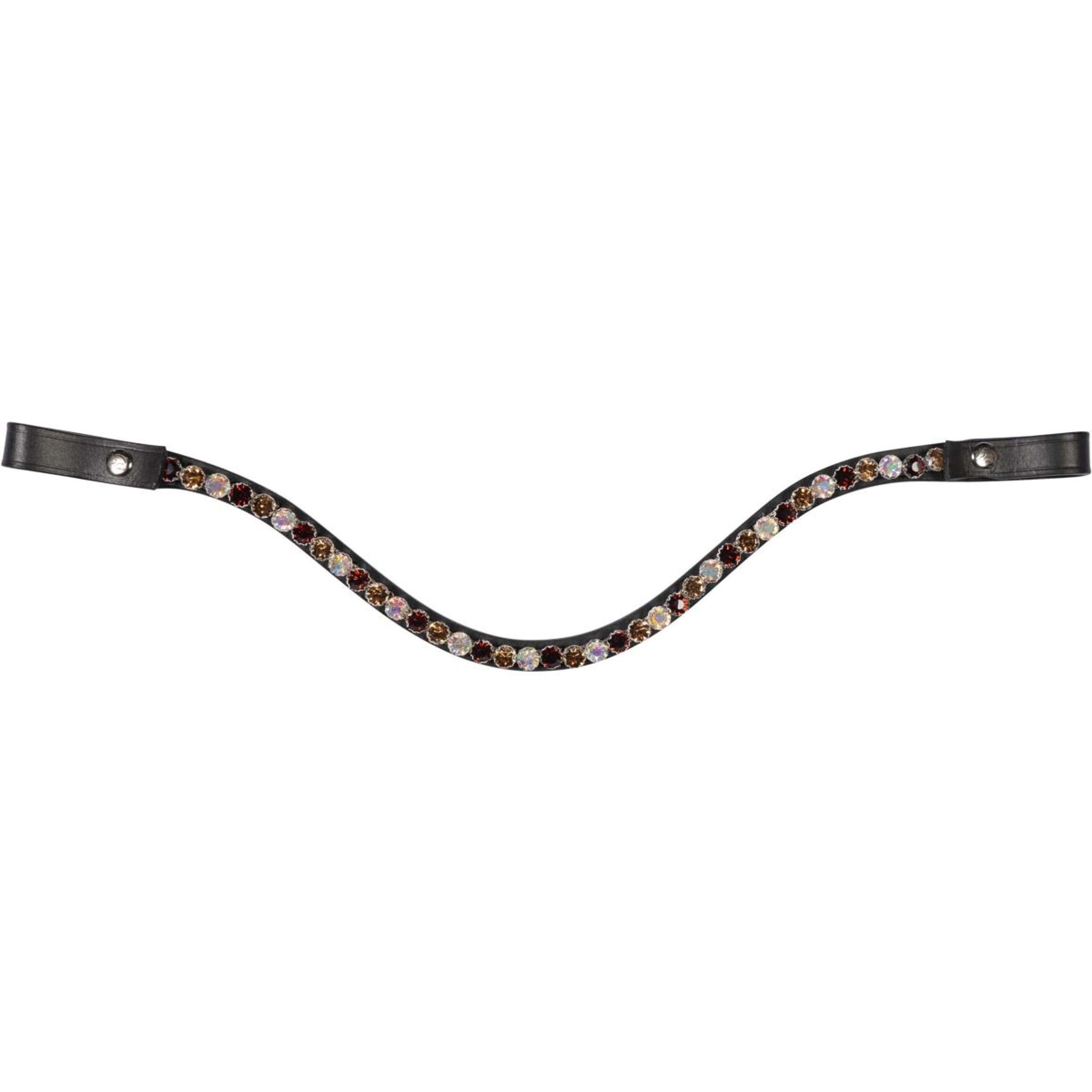 HKM Browband Crystals Amber