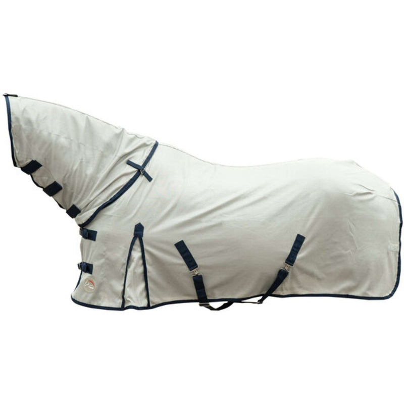 HKM Fly Rug Rain II Removable Neck Grey