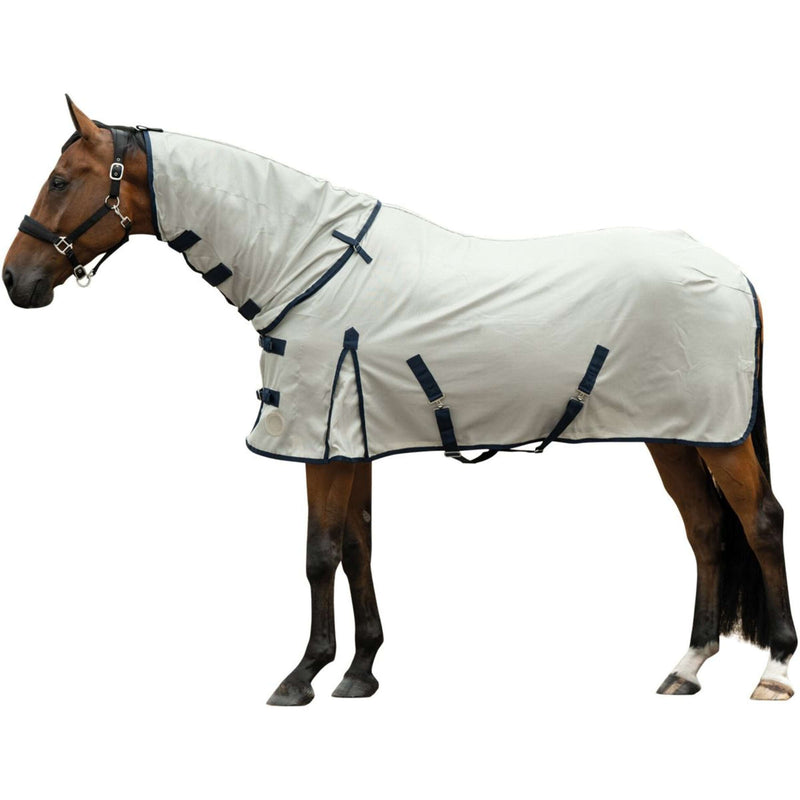 HKM Fly Rug Rain II Removable Neck Grey