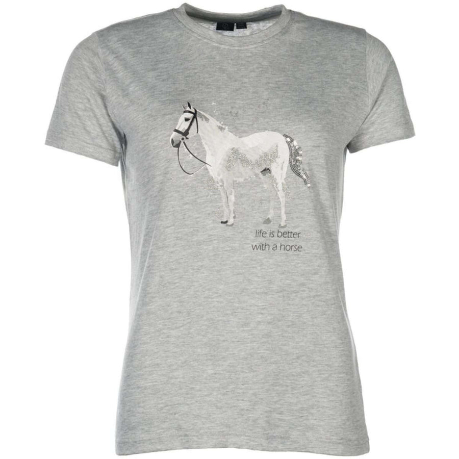 HKM T-Shirt Sparkle Grey Melange