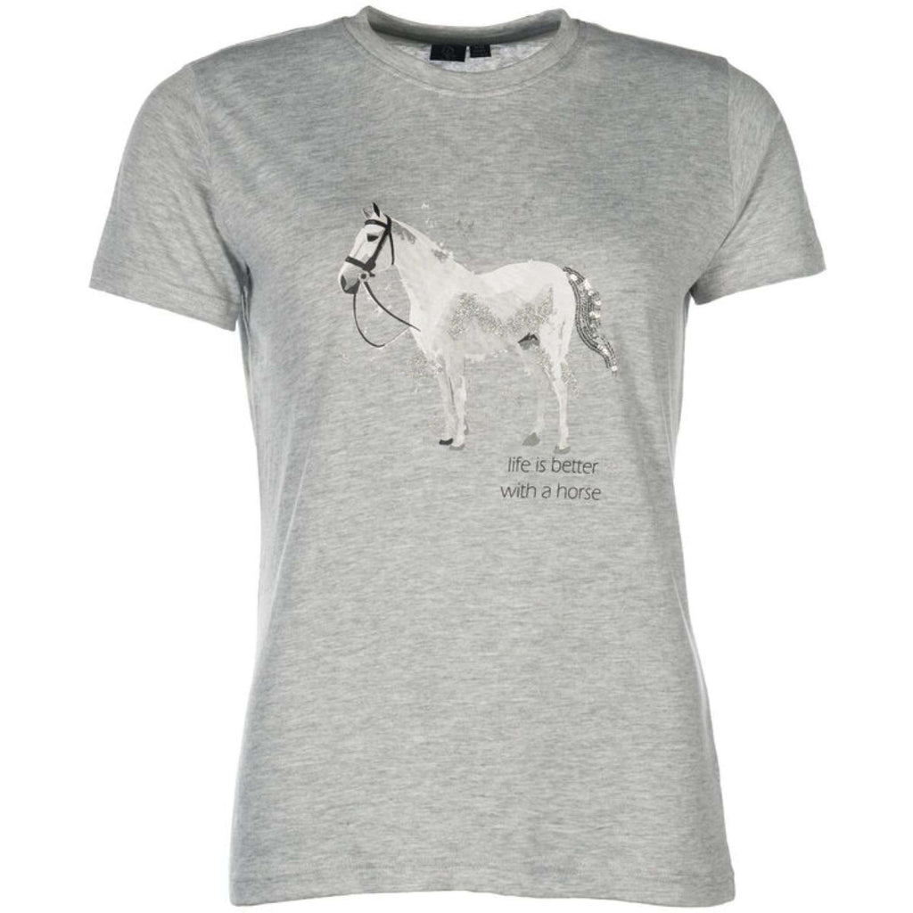 HKM T-Shirt Sparkle Grey Melange
