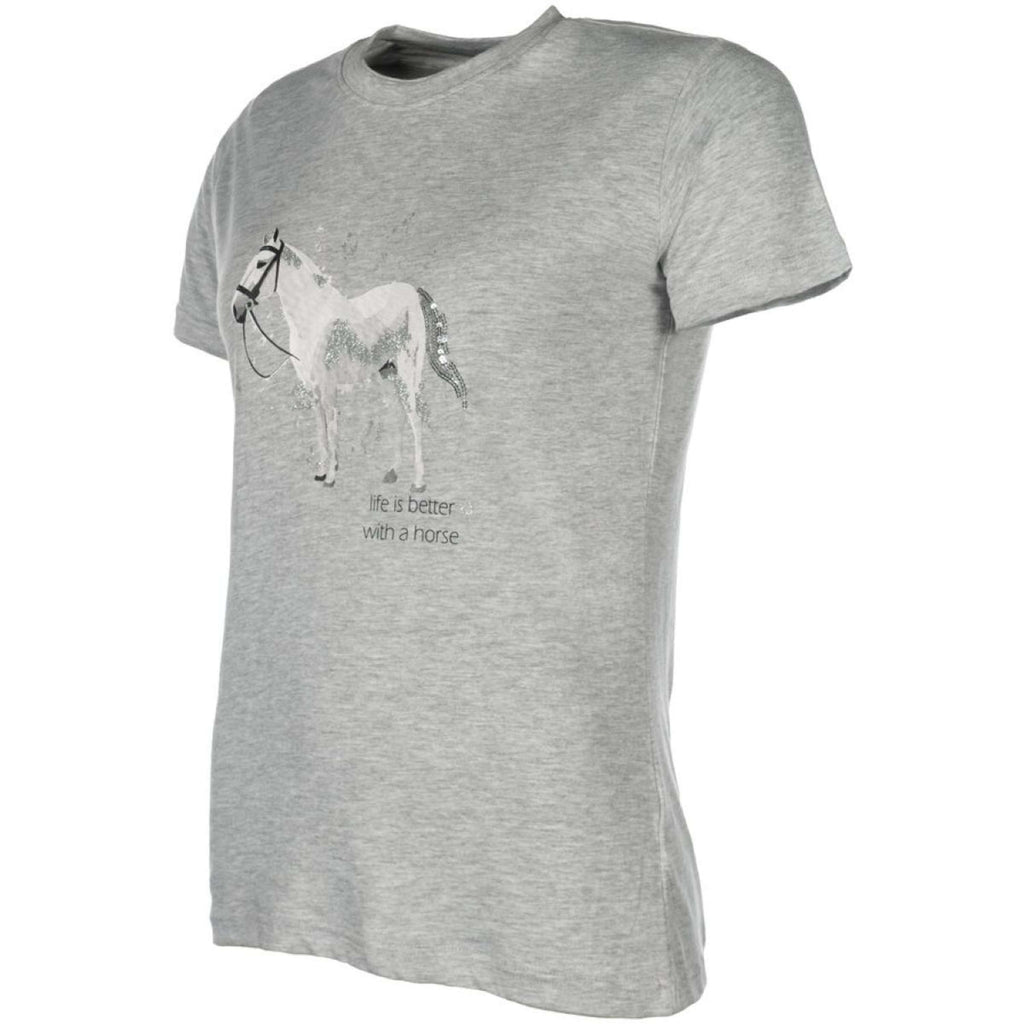 HKM T-Shirt Sparkle Grey Melange