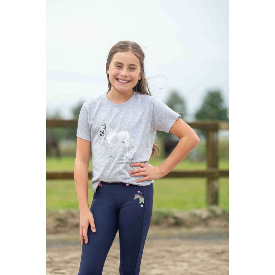 HKM T-Shirt Sparkle Grey Melange