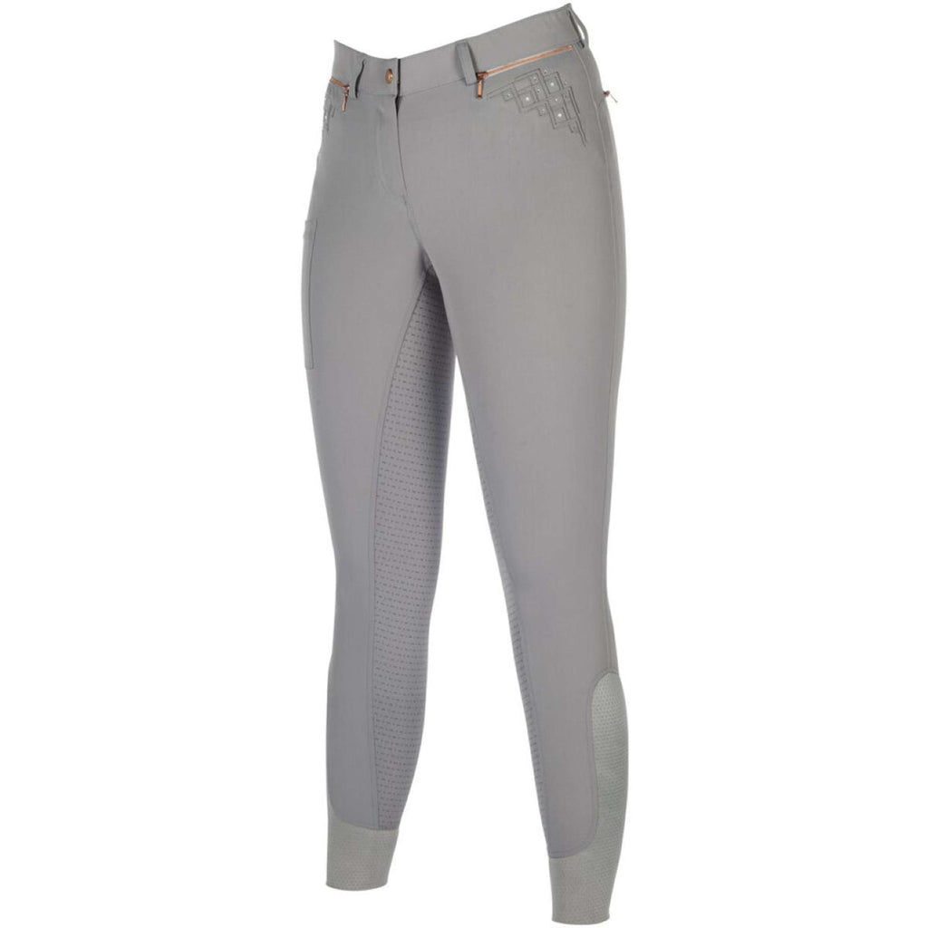 HKM Breeches Rosegold Sparkle Full Grip Gray/Rose Gold