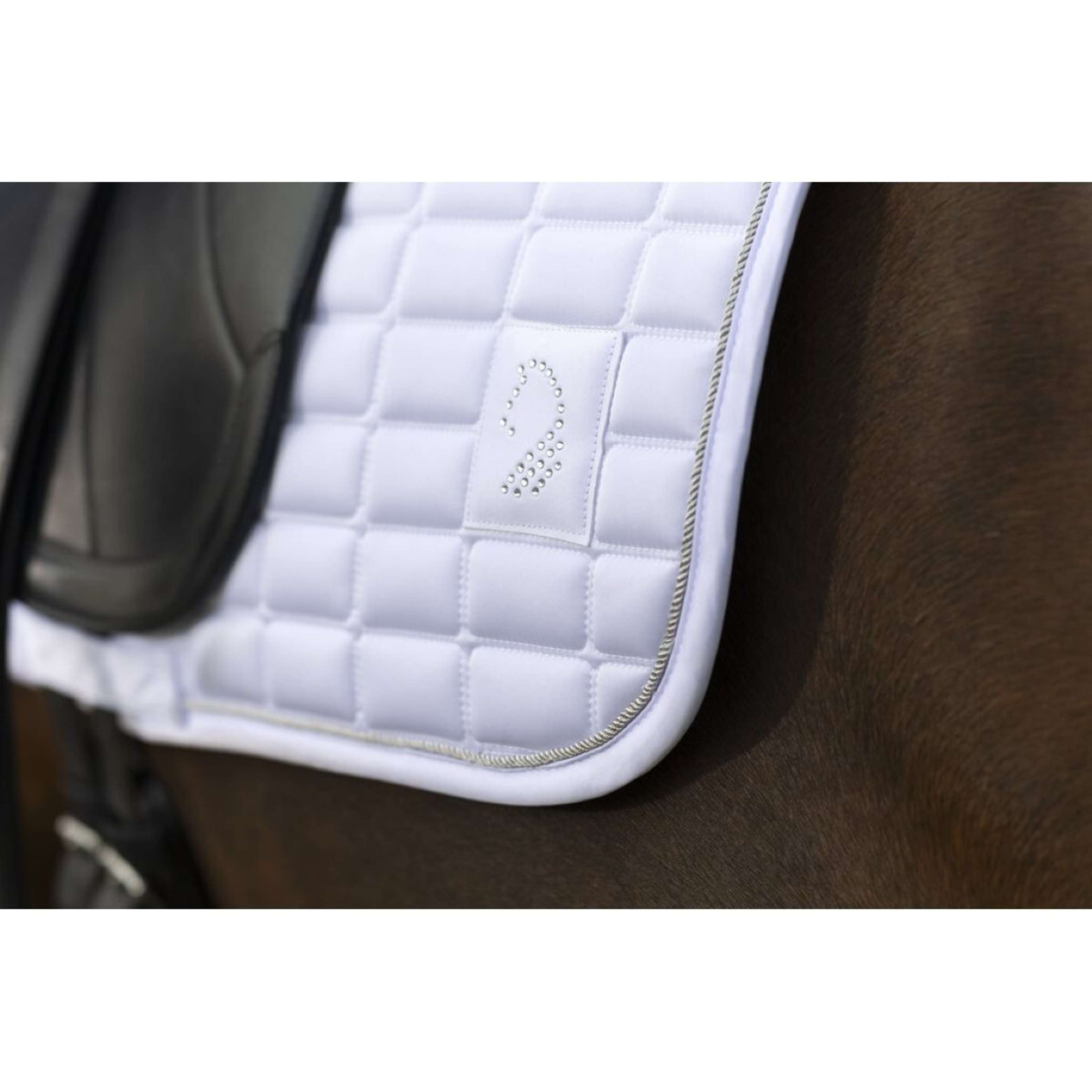 HKM Saddlepad Amalfi Competition Dressage White