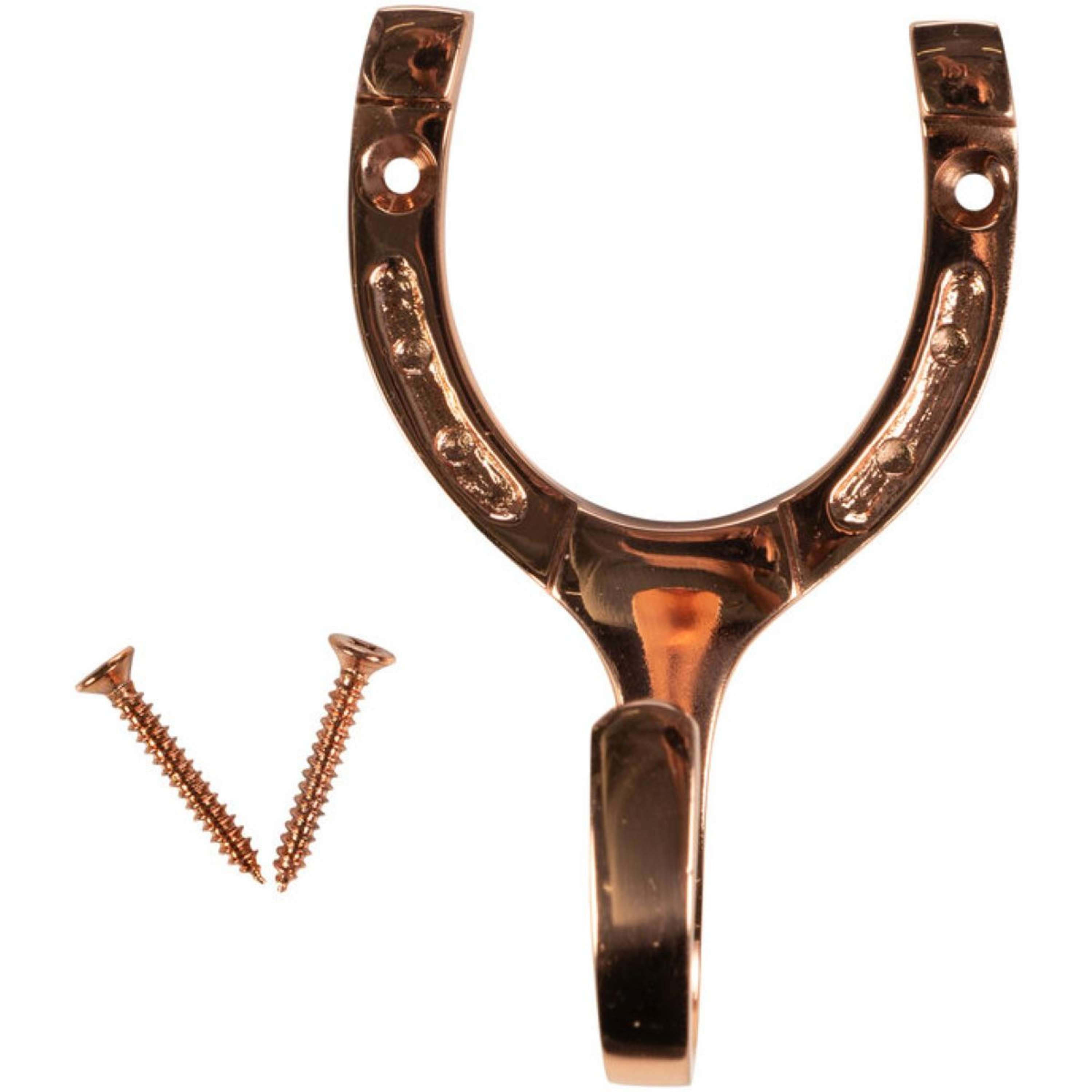 HKM Bridle Hanger Horseshoe Copper