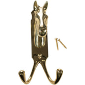 HKM Bridle Hanger Horse Head Double Hook Messing