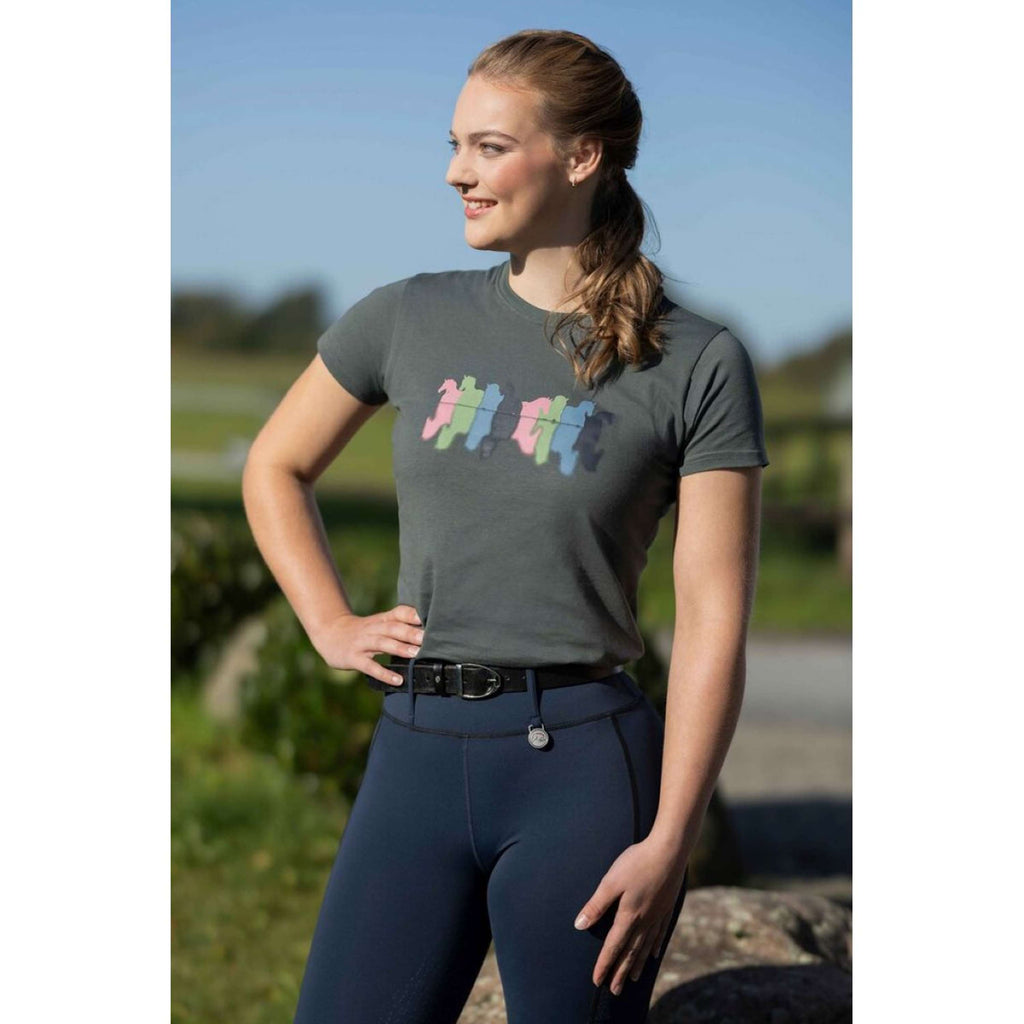 HKM T-Shirt Mirror Graygreen