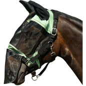 HKM Fly Mask Premium With Nose Protection Jade