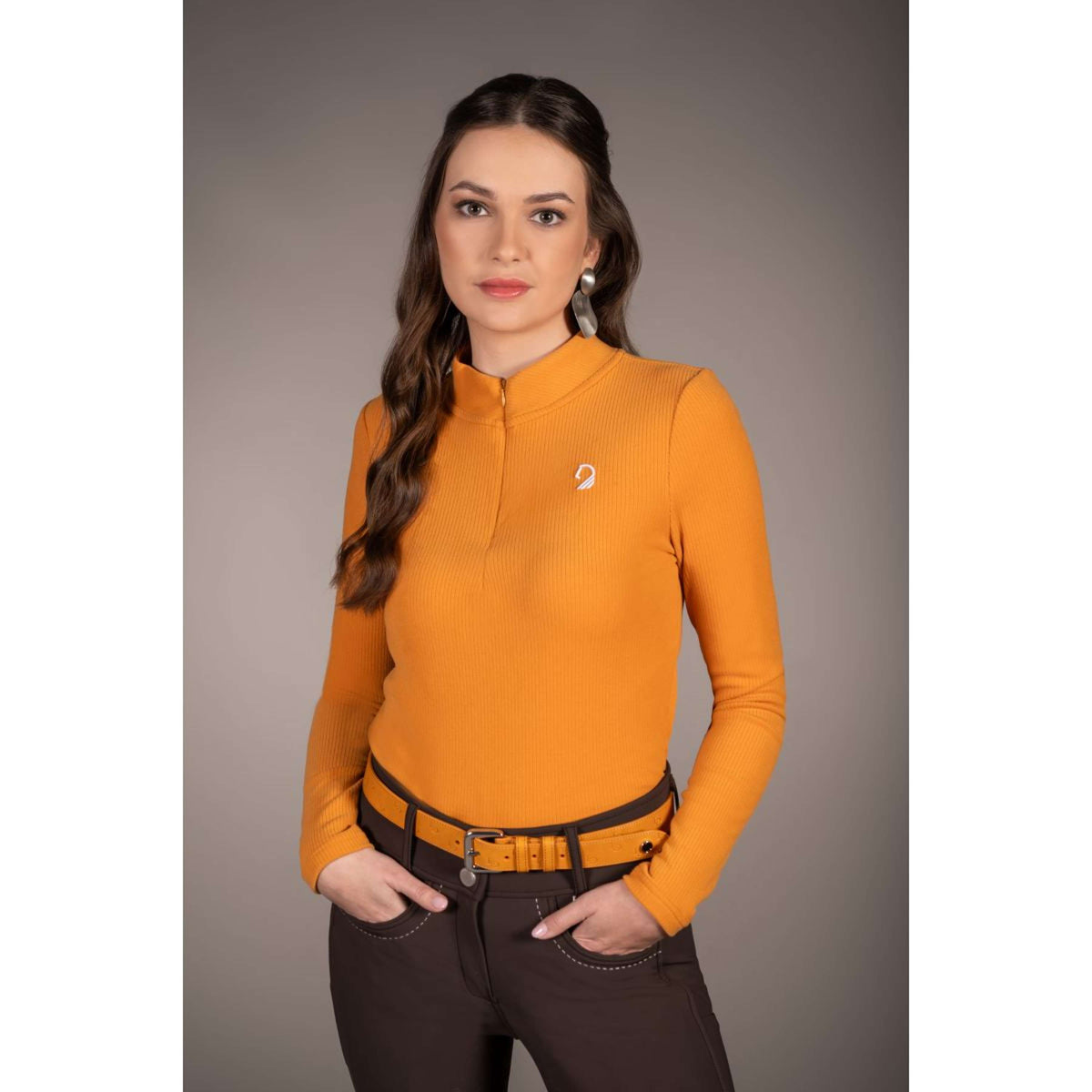 HKM Shirt Arezzo Soft Long Sleeves mustard