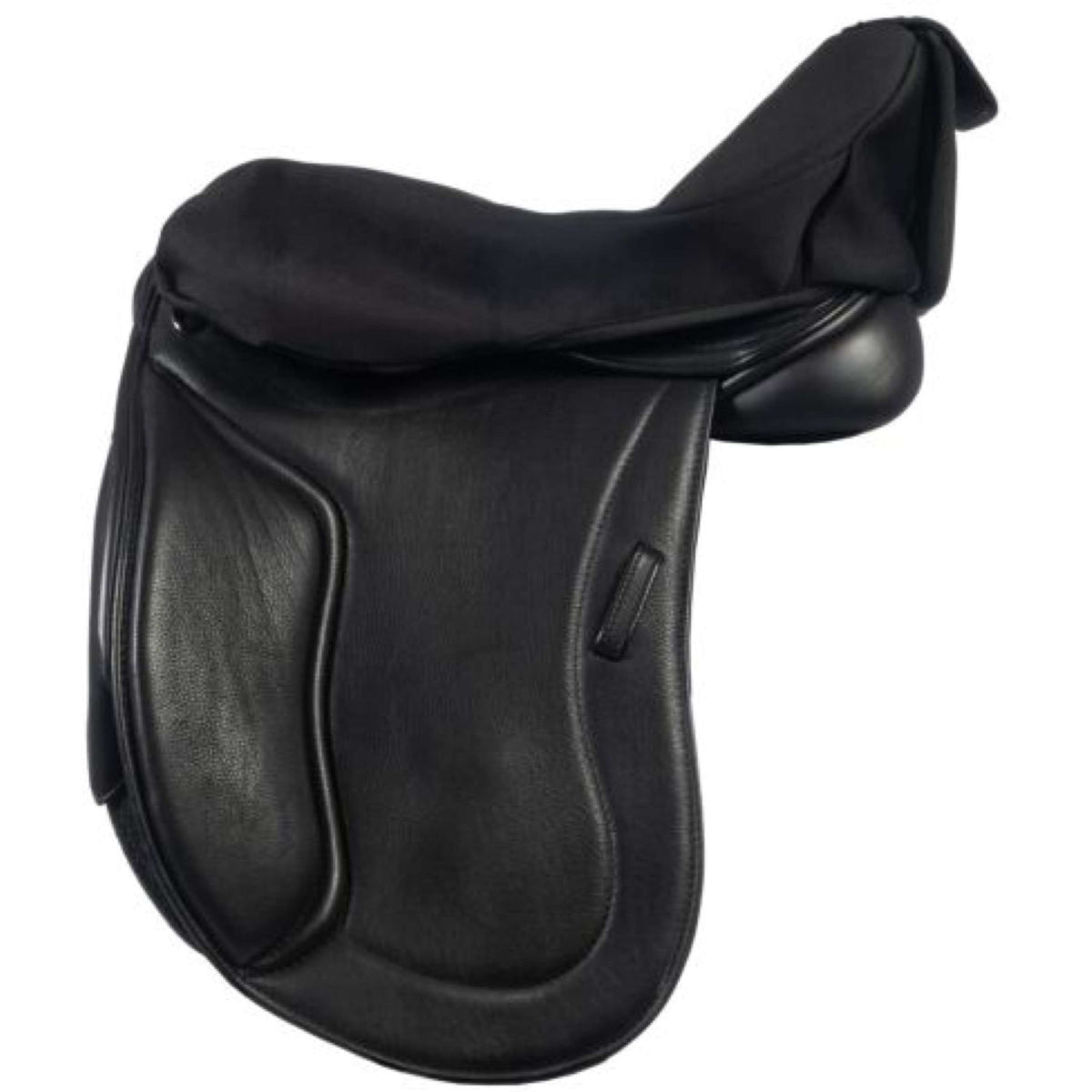 HKM Saddle Seat Heated Dressage Black