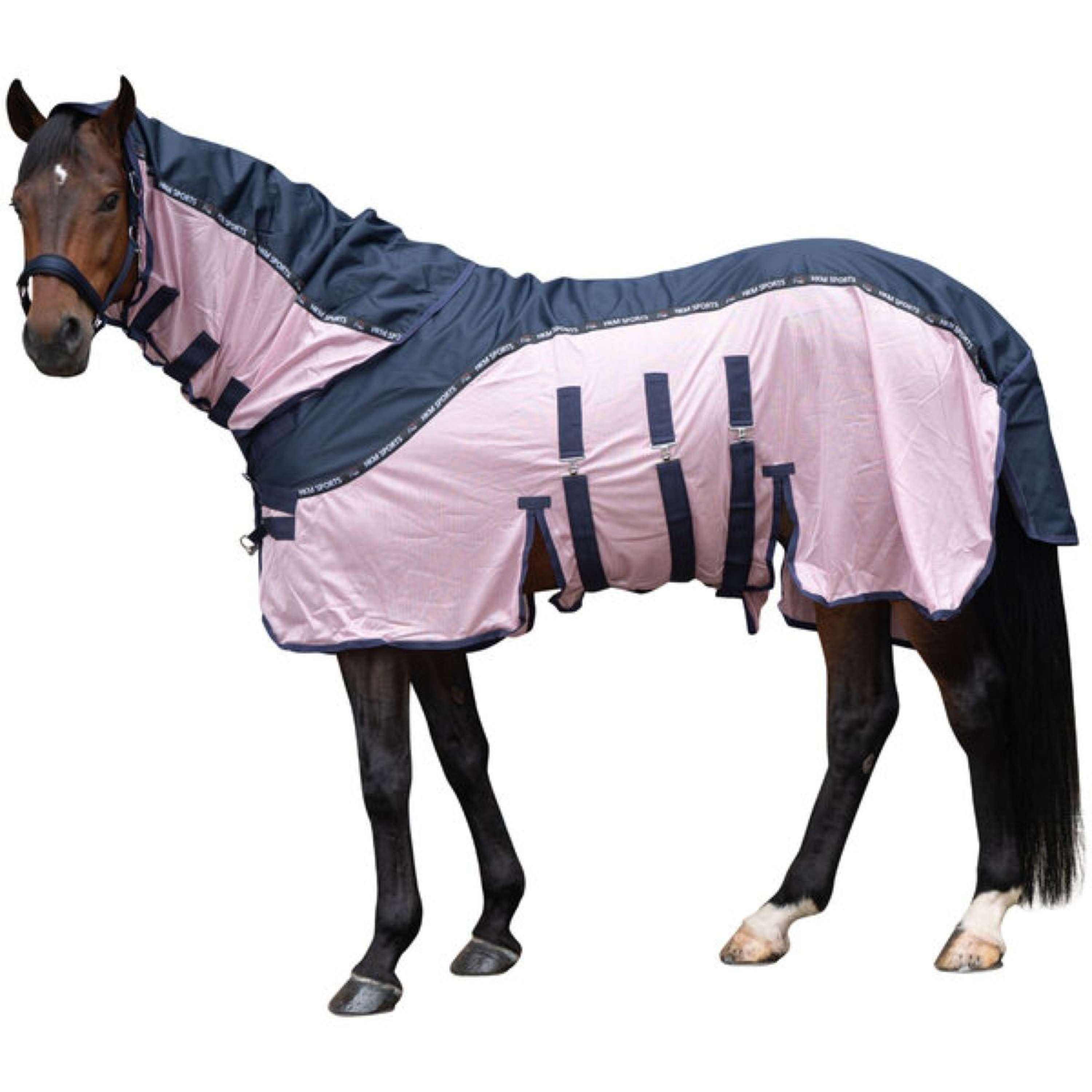 HKM Fly Rug Comfort Rain Dark blue/Pink