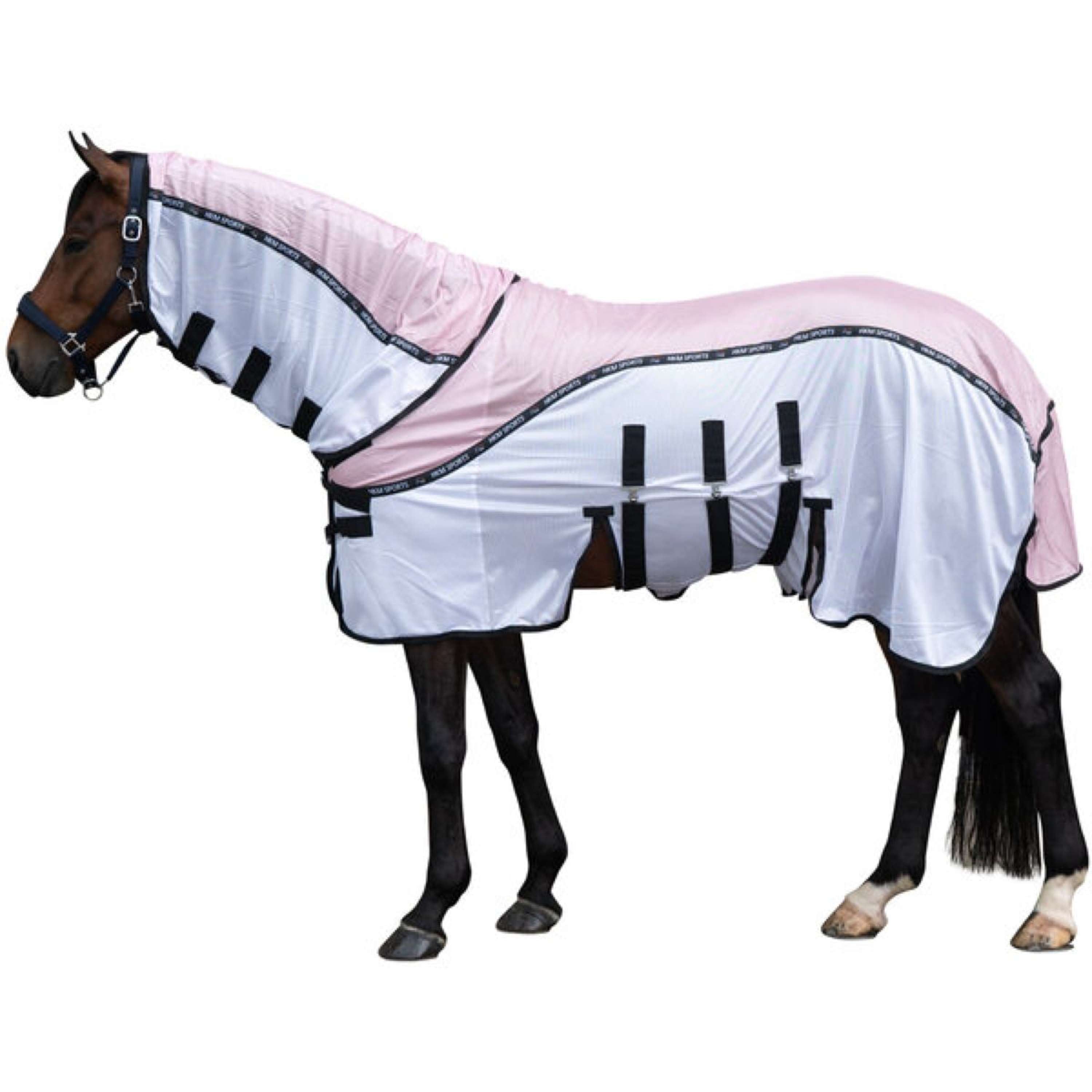 HKM Fly Rug Light Pink/White