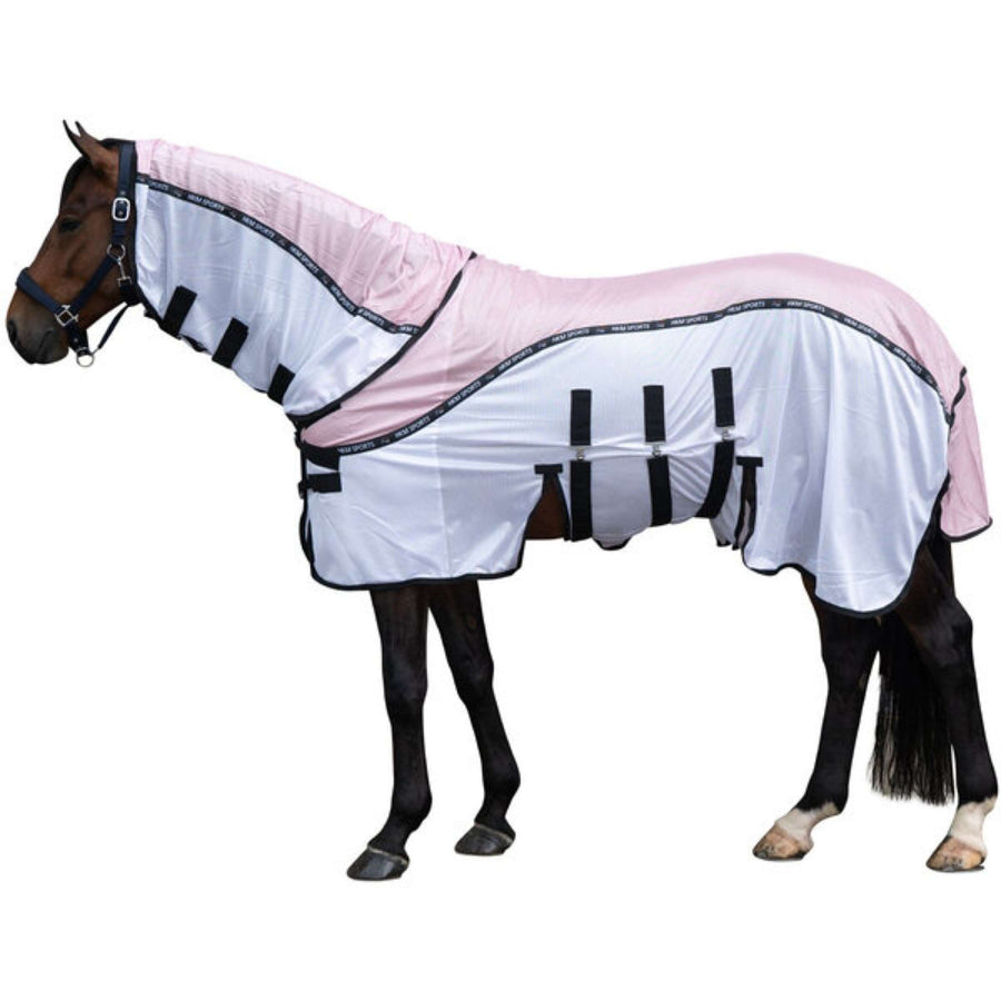 HKM Fly Rug Light Pink/White