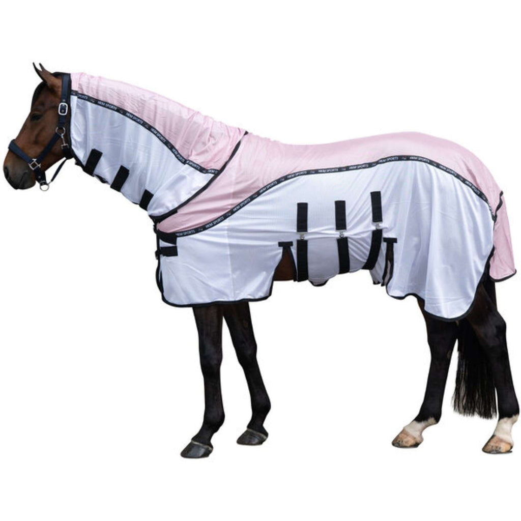 HKM Fly Rug Light Pink/White