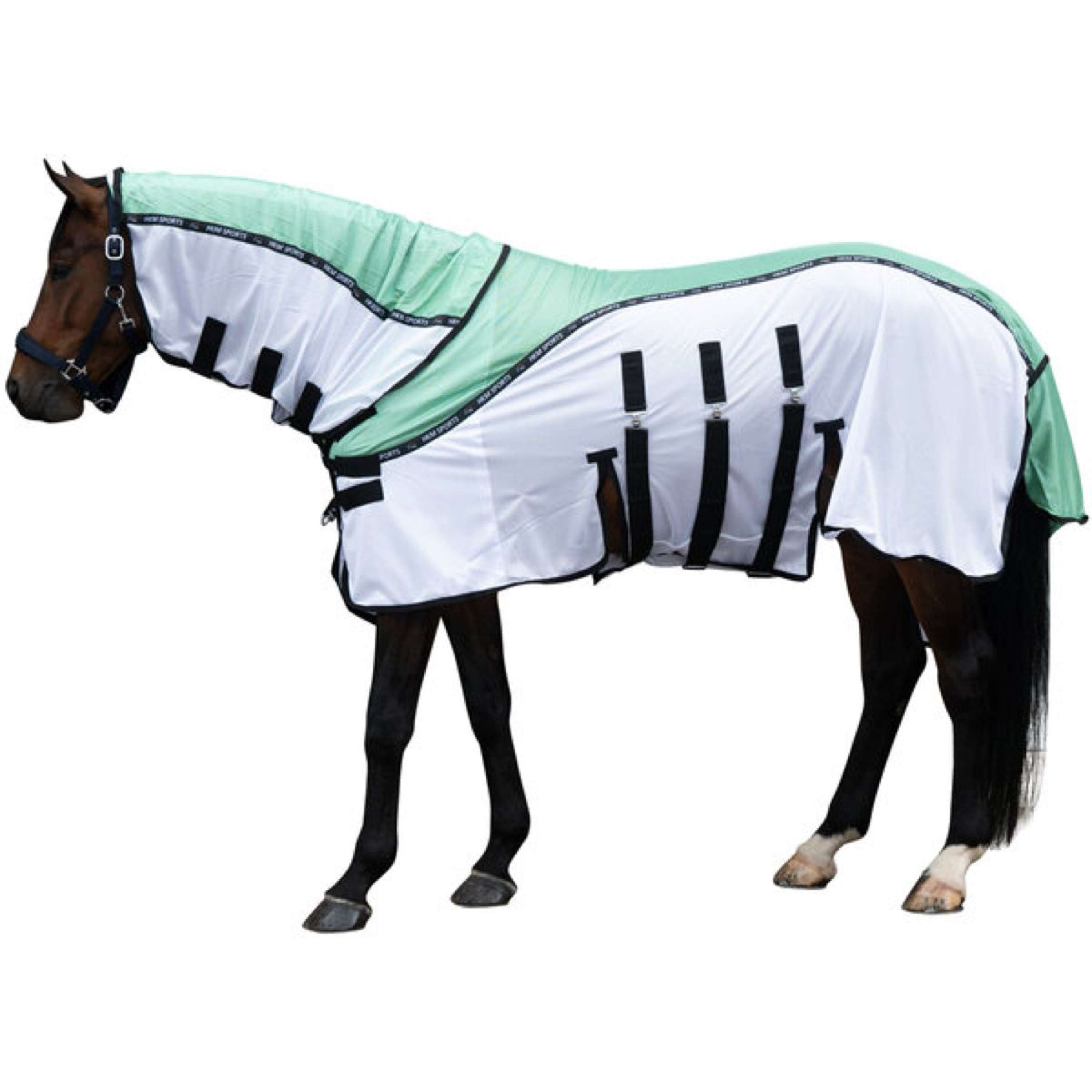HKM Fly Rug Light Green/White