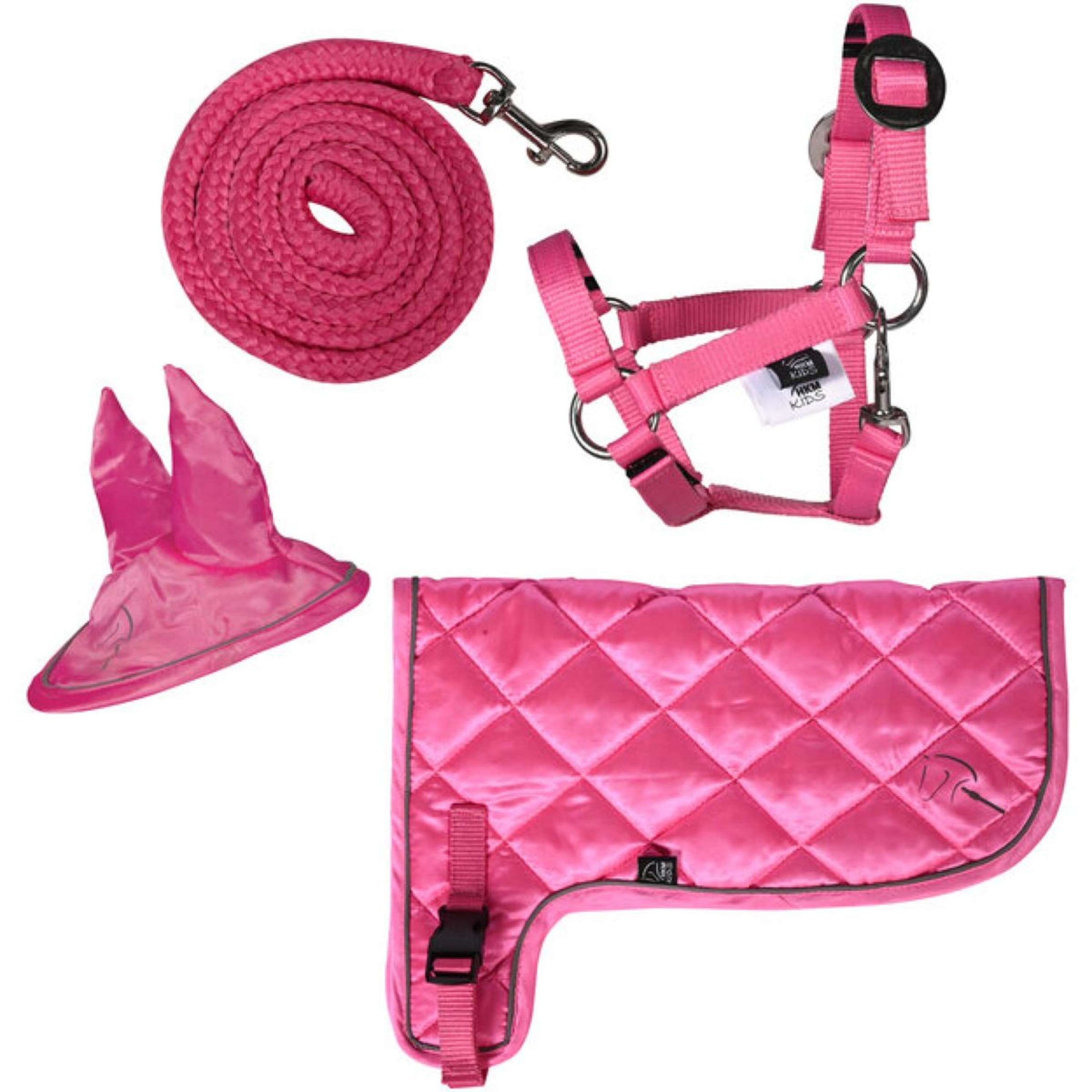 HKM Neon Set Hobby Horsing Pink