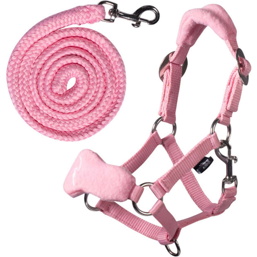 HKM Hobby Horsing Fleece Halter Pink