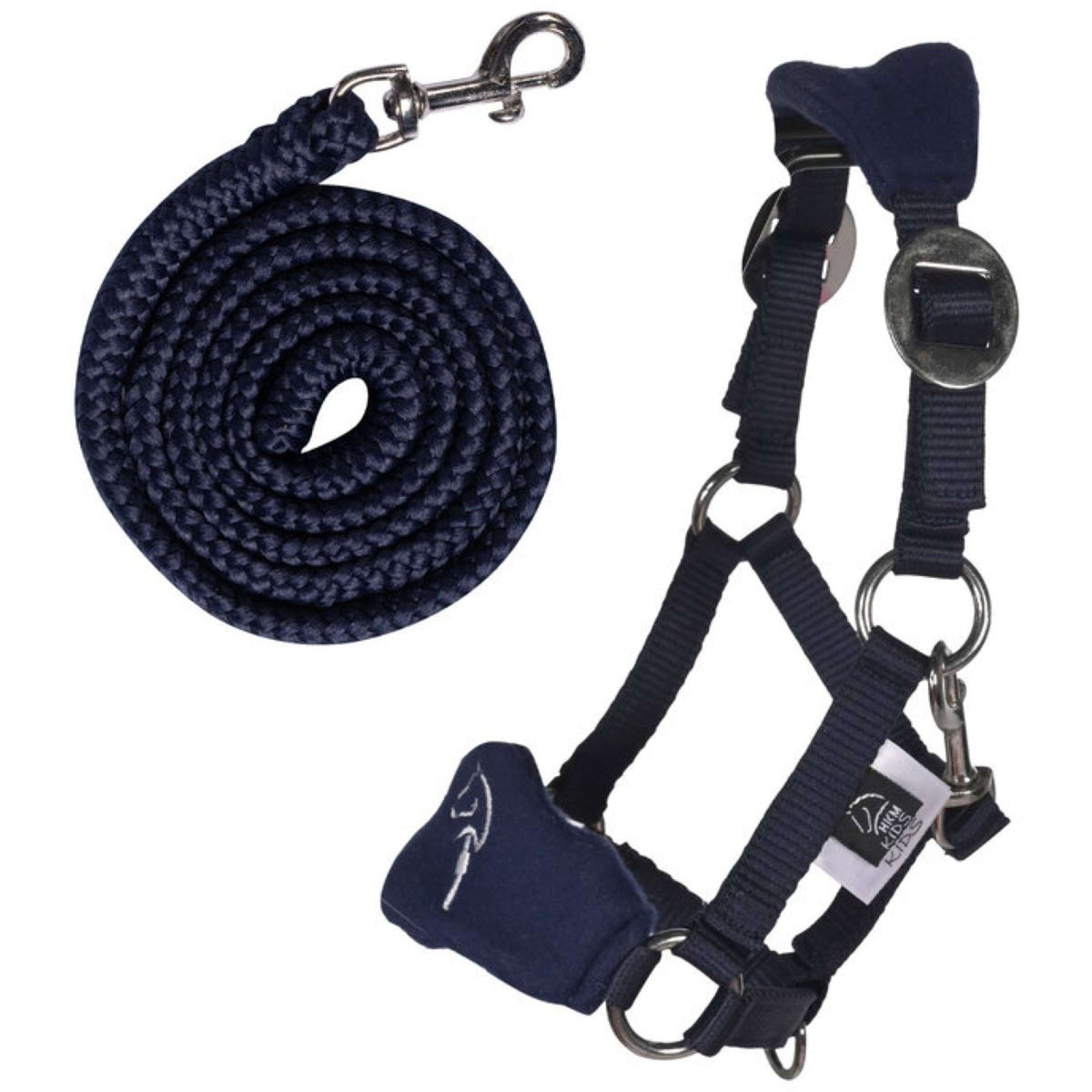 HKM Fleece Halter Hobby Horsing Blue