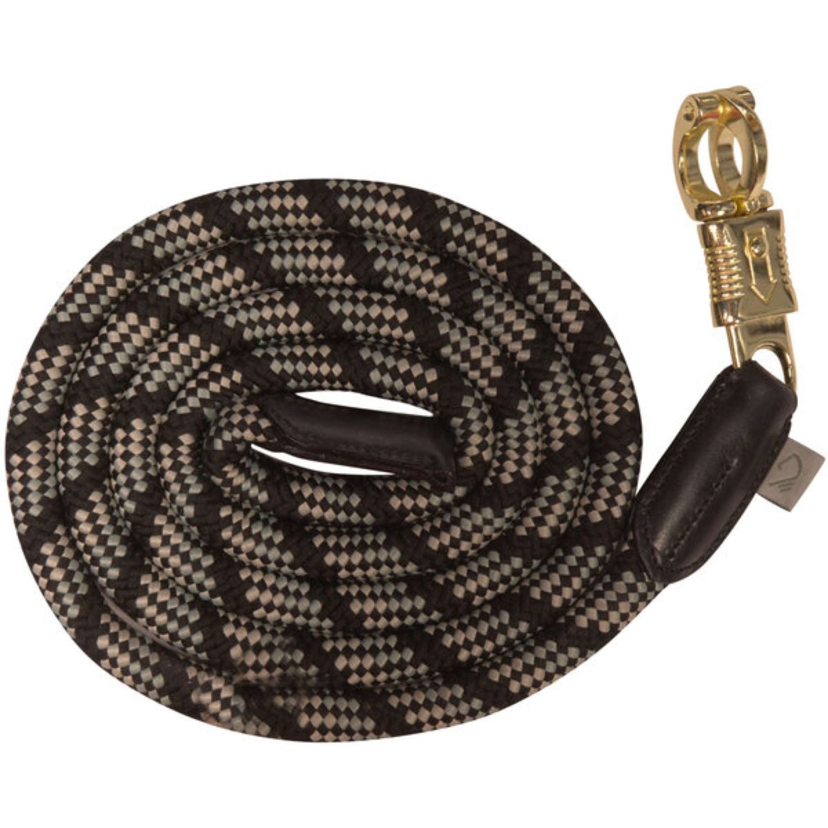 Lauria Garrelli Lead Rope Limone with a Panic Snap Black Lauria Garrelli Lead Rope Limone with a Panic Snap Black