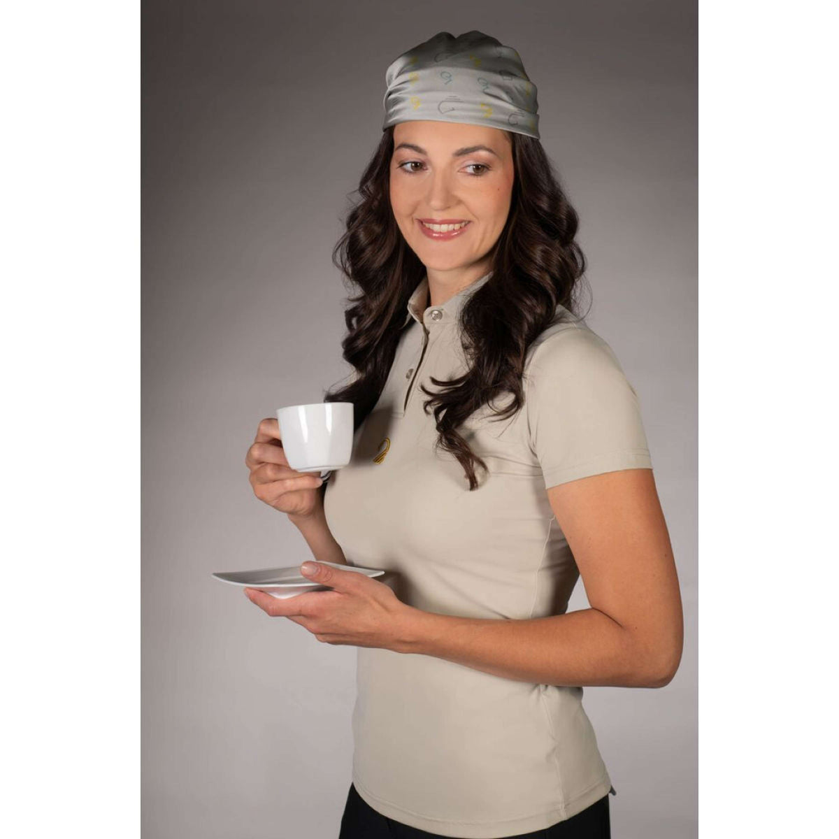 Lauria Garrelli Poloshirt Limone Grey/Beige