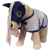 HKM Fly Mask Cuddle Horse Grey/Blue