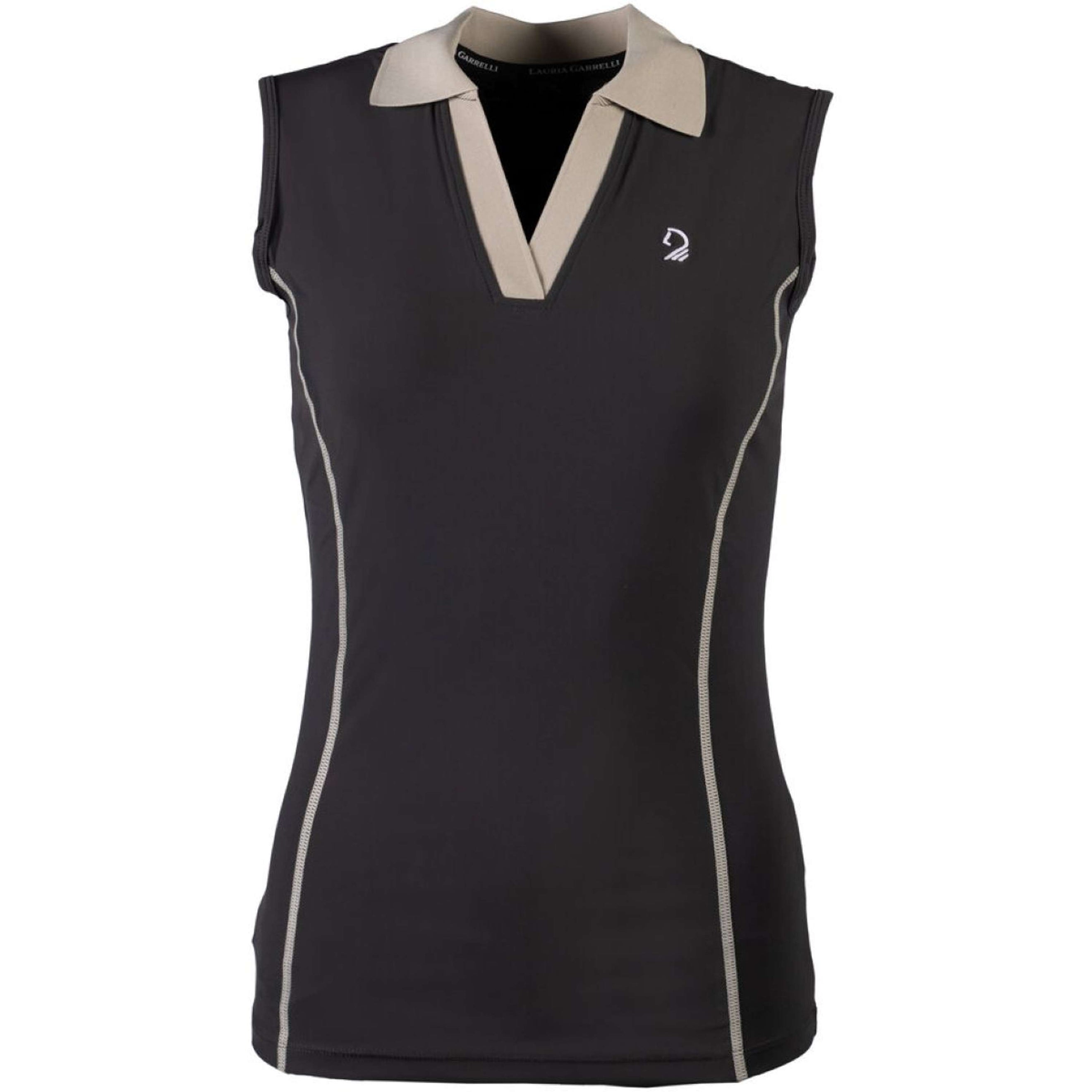 Lauria Garrelli Poloshirt Limone Sleeveless Black