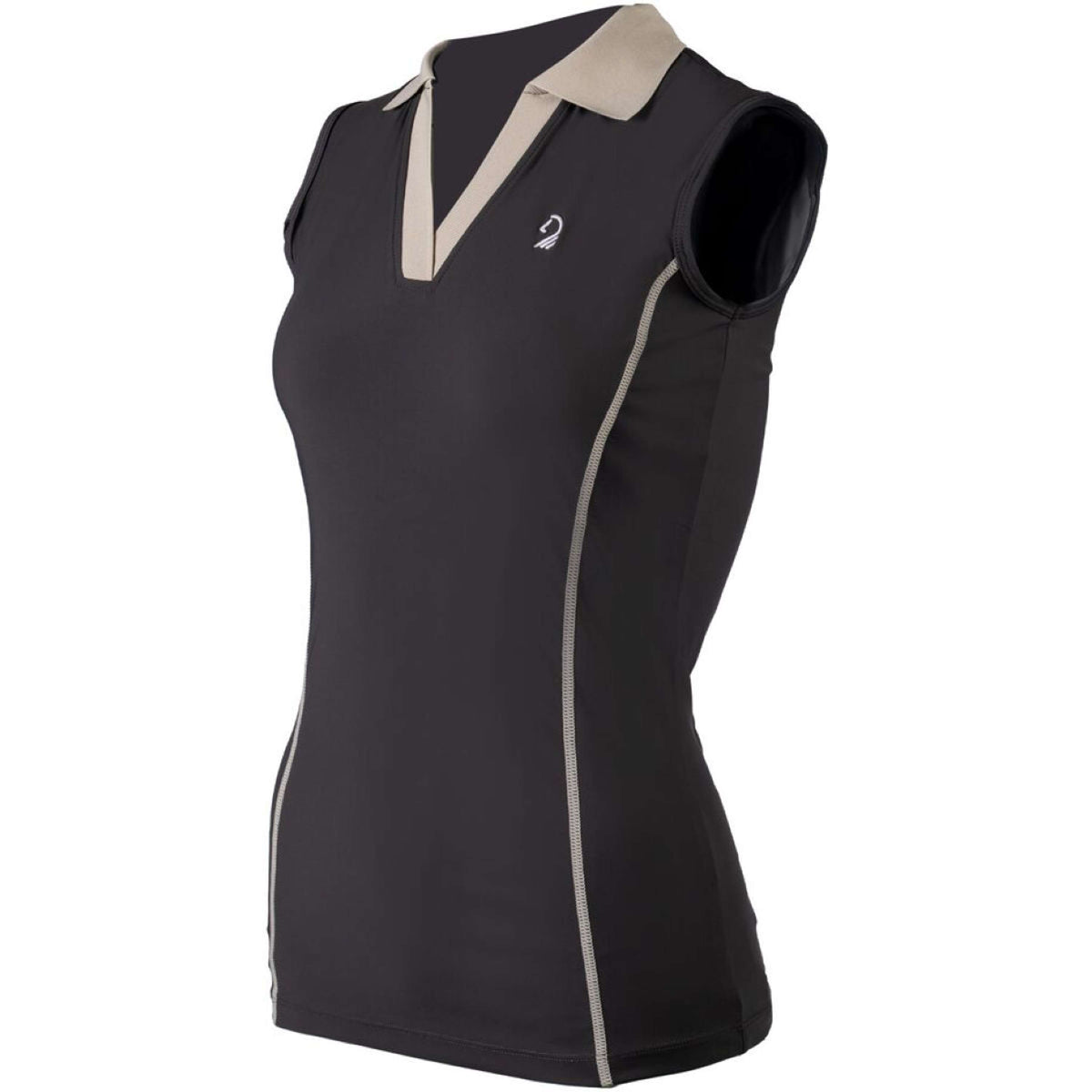 Lauria Garrelli Poloshirt Limone Sleeveless Black