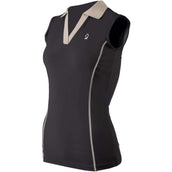 Lauria Garrelli Poloshirt Limone Sleeveless Black
