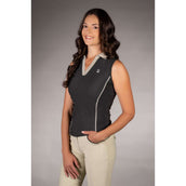 Lauria Garrelli Poloshirt Limone Sleeveless Black