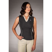 Lauria Garrelli Poloshirt Limone Sleeveless Black