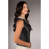 Lauria Garrelli Poloshirt Limone Sleeveless Black