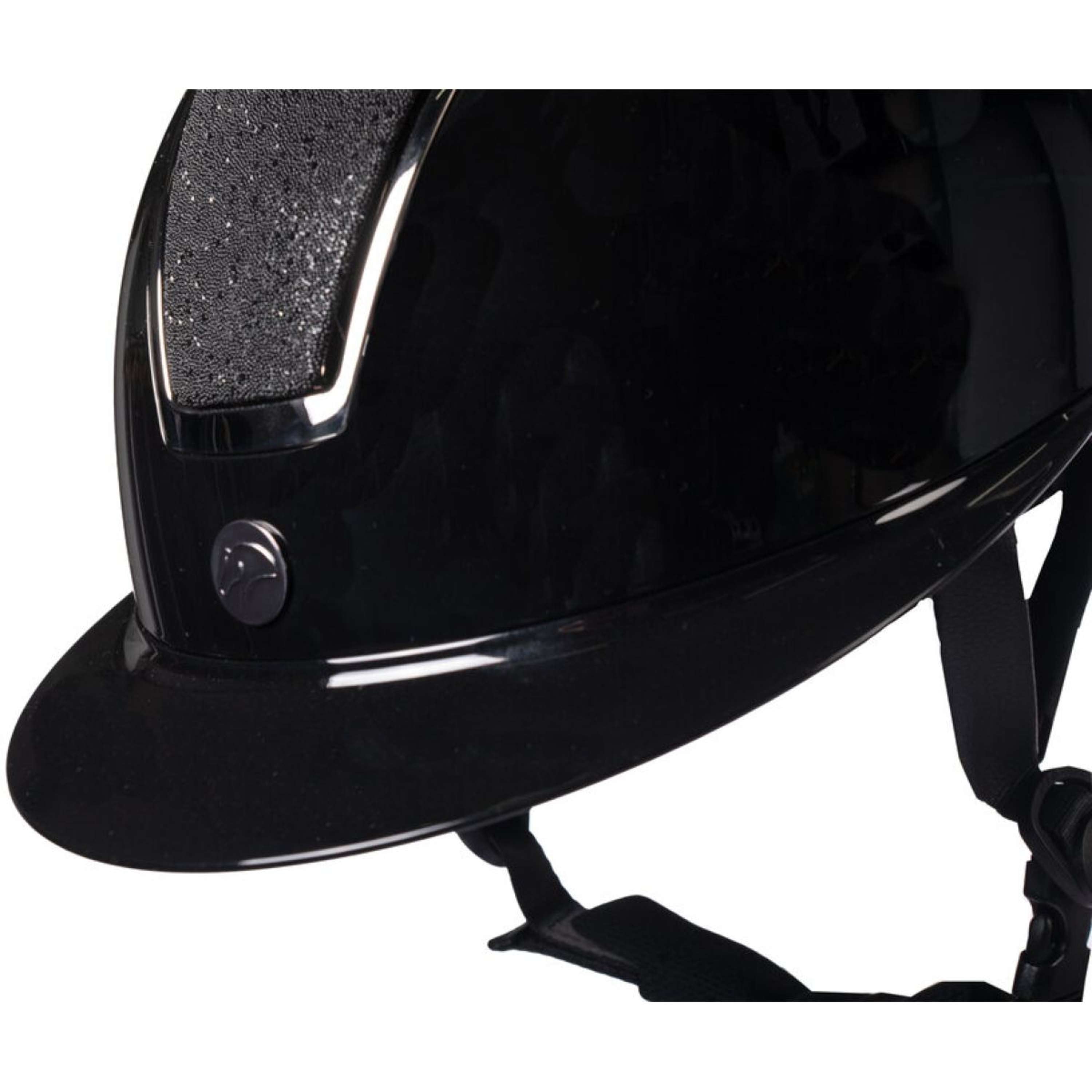 HKM Cap Lady Shield Brillant Black/Silver