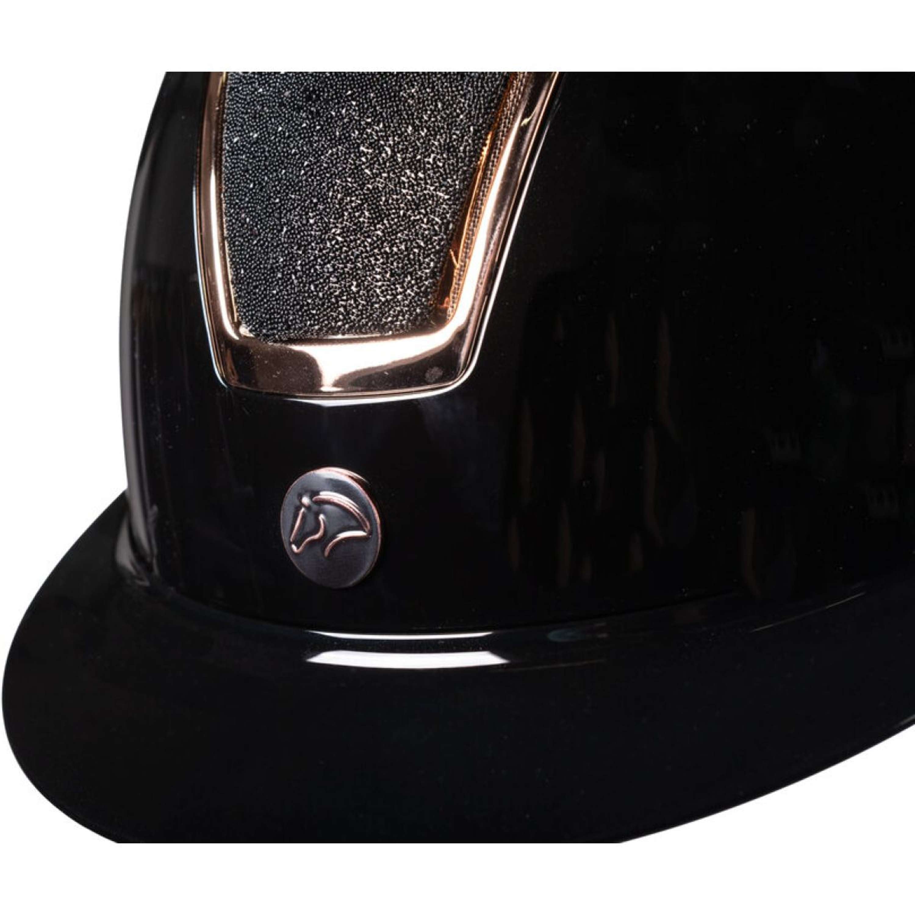 HKM Cap Lady Shield Brillant Black/Rose gold