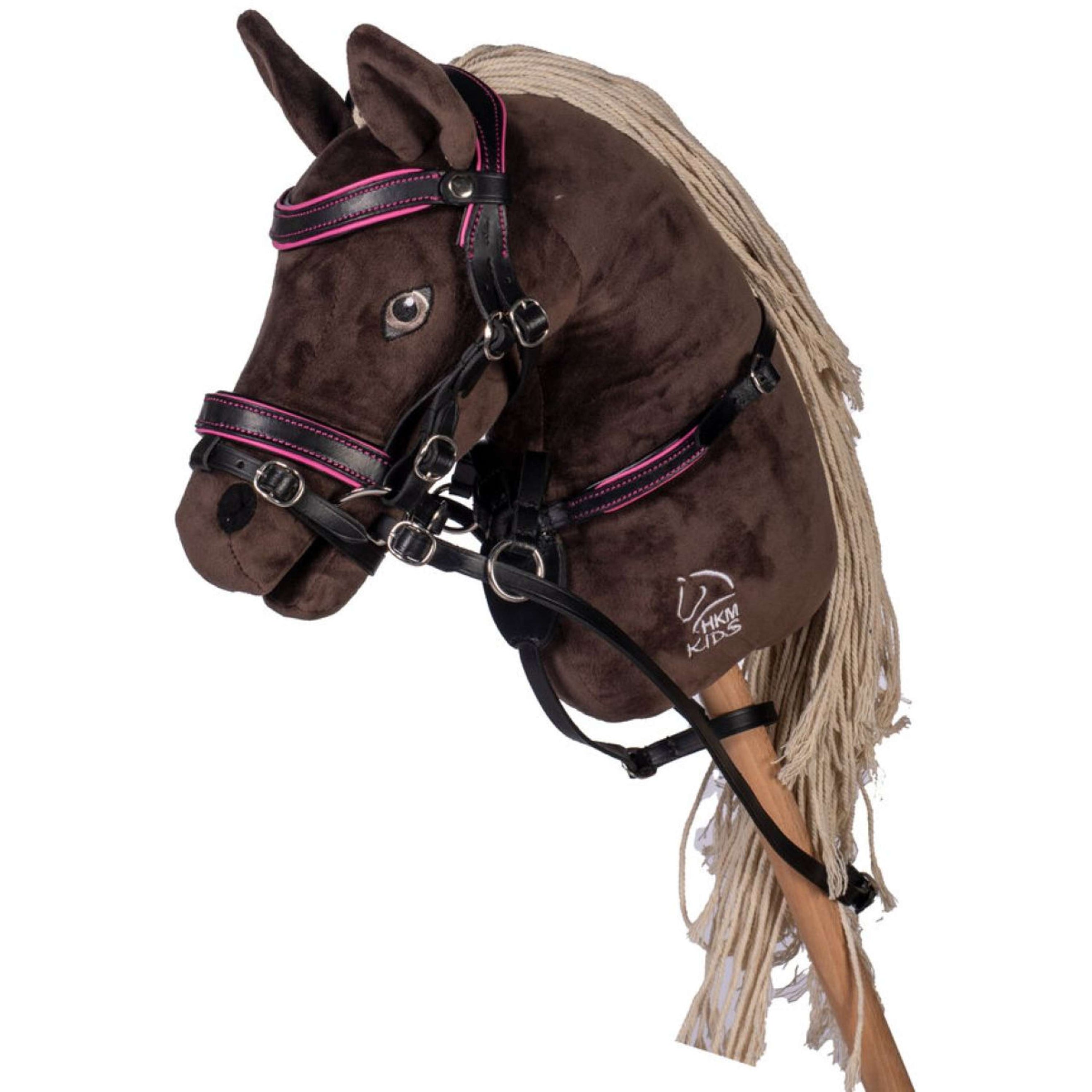 HKM Bridle Hobby Horsing Black/Pink HKM Bridle Hobby Horsing Black/Pink