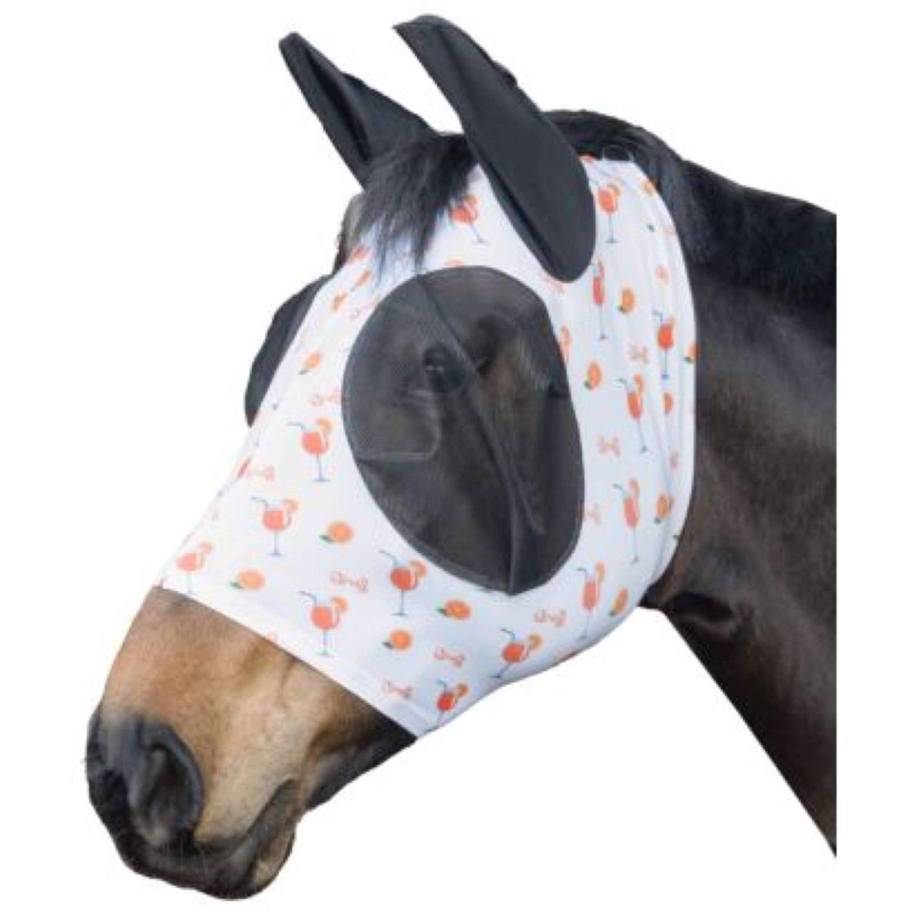 HKM Fly Mask Splash Orange