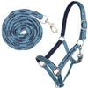 HKM Halter Set Crys. Soft Paded Petrol/navy