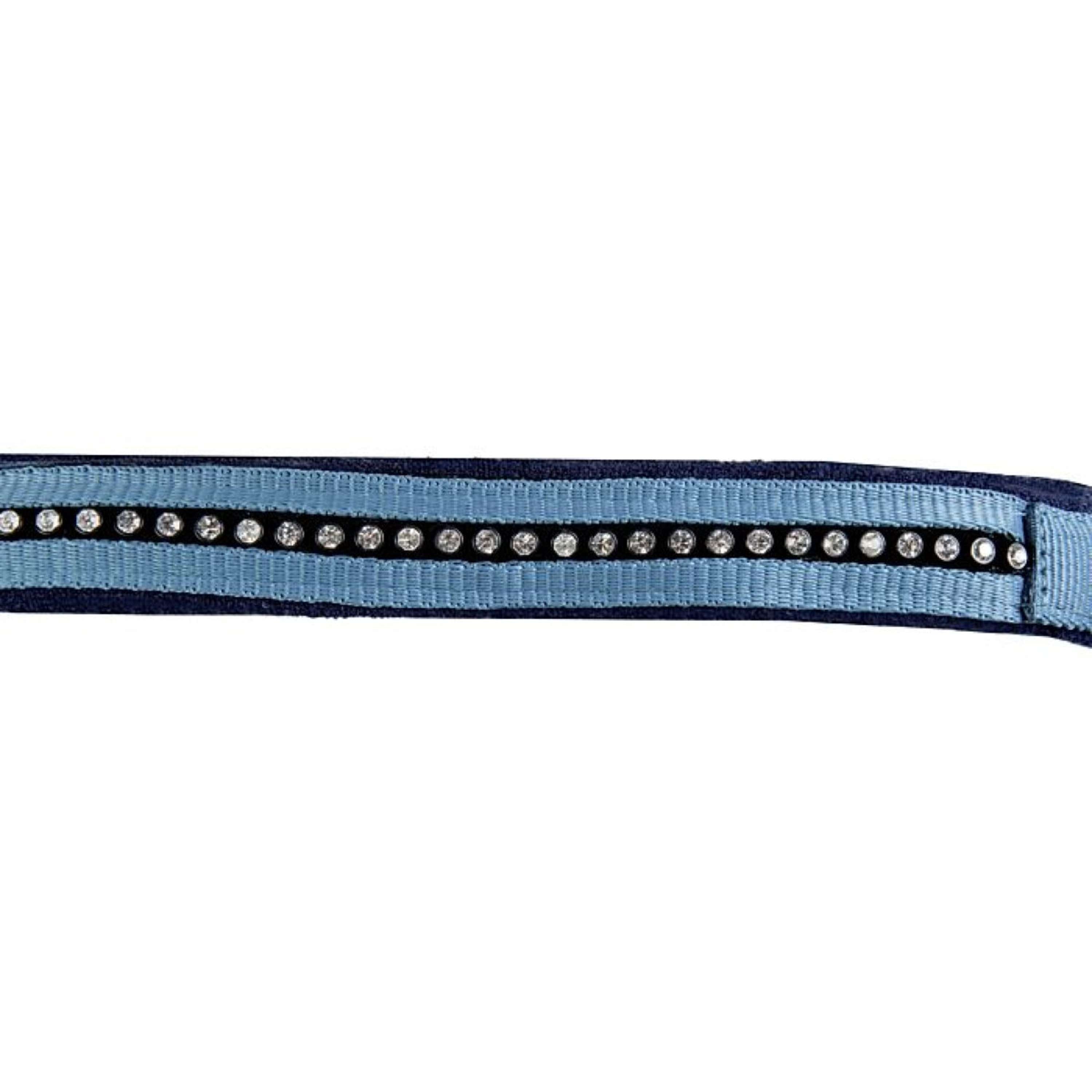 HKM Halter Set Crys. Soft Paded Petrol/navy