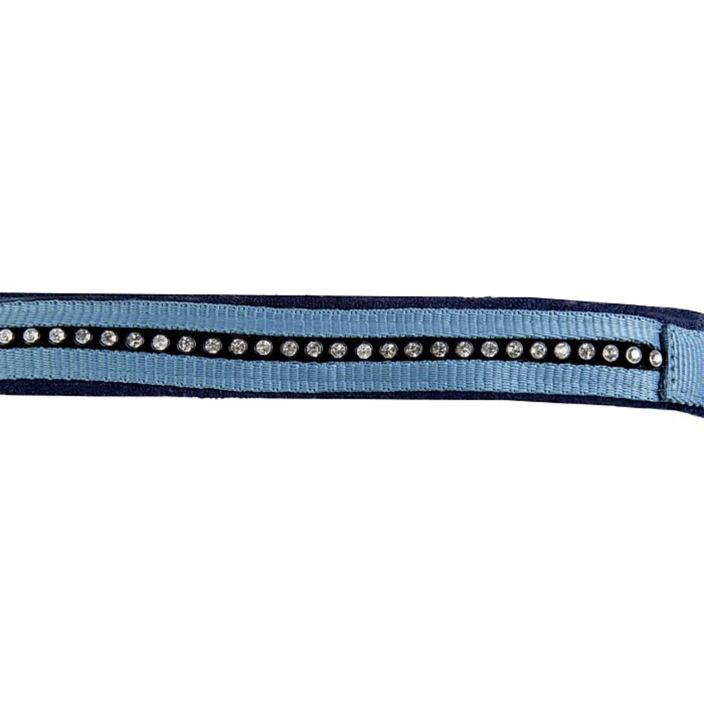 HKM Halter Set Crys. Soft Paded Petrol/navy