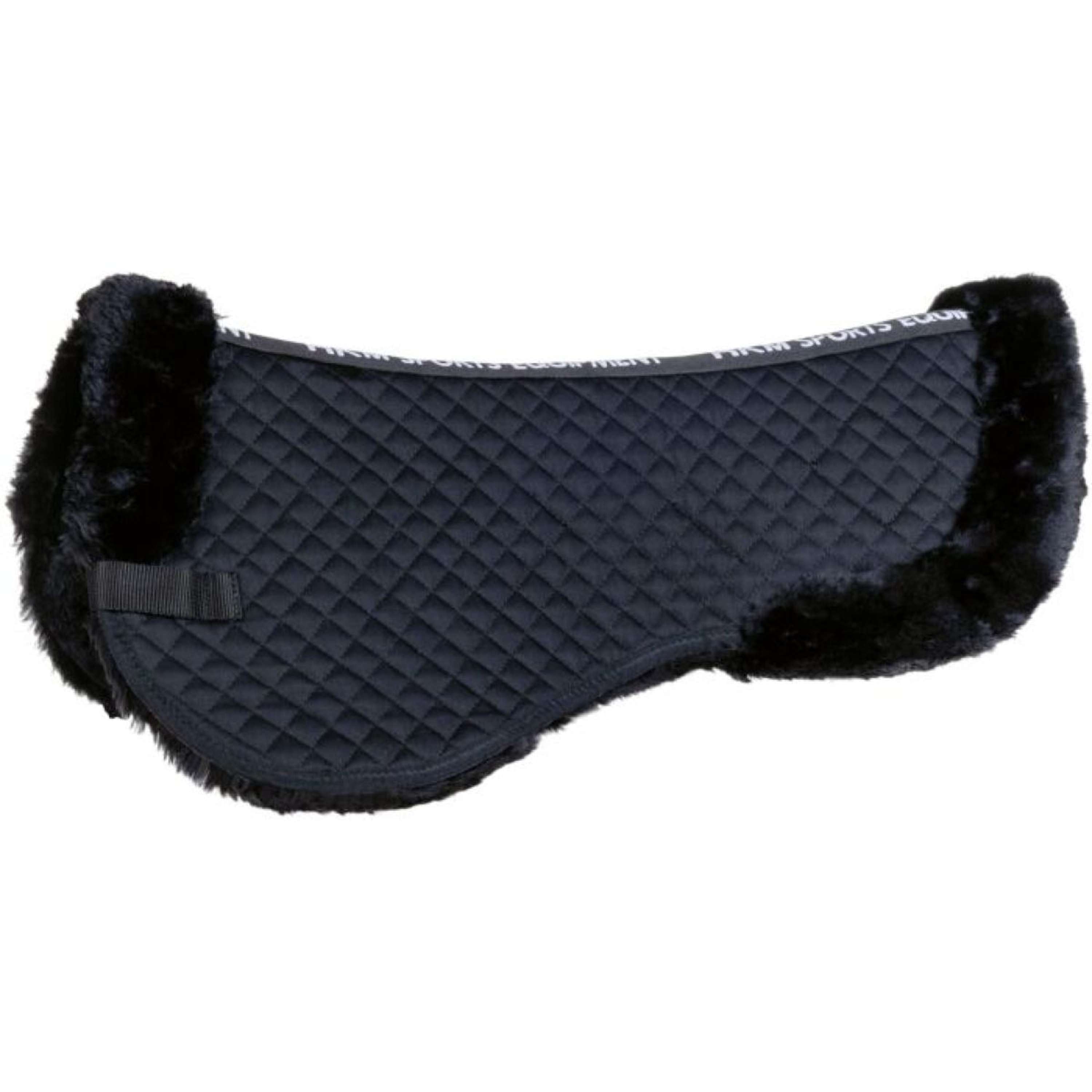 HKM Half Pad Synthetic Sheepskin Black