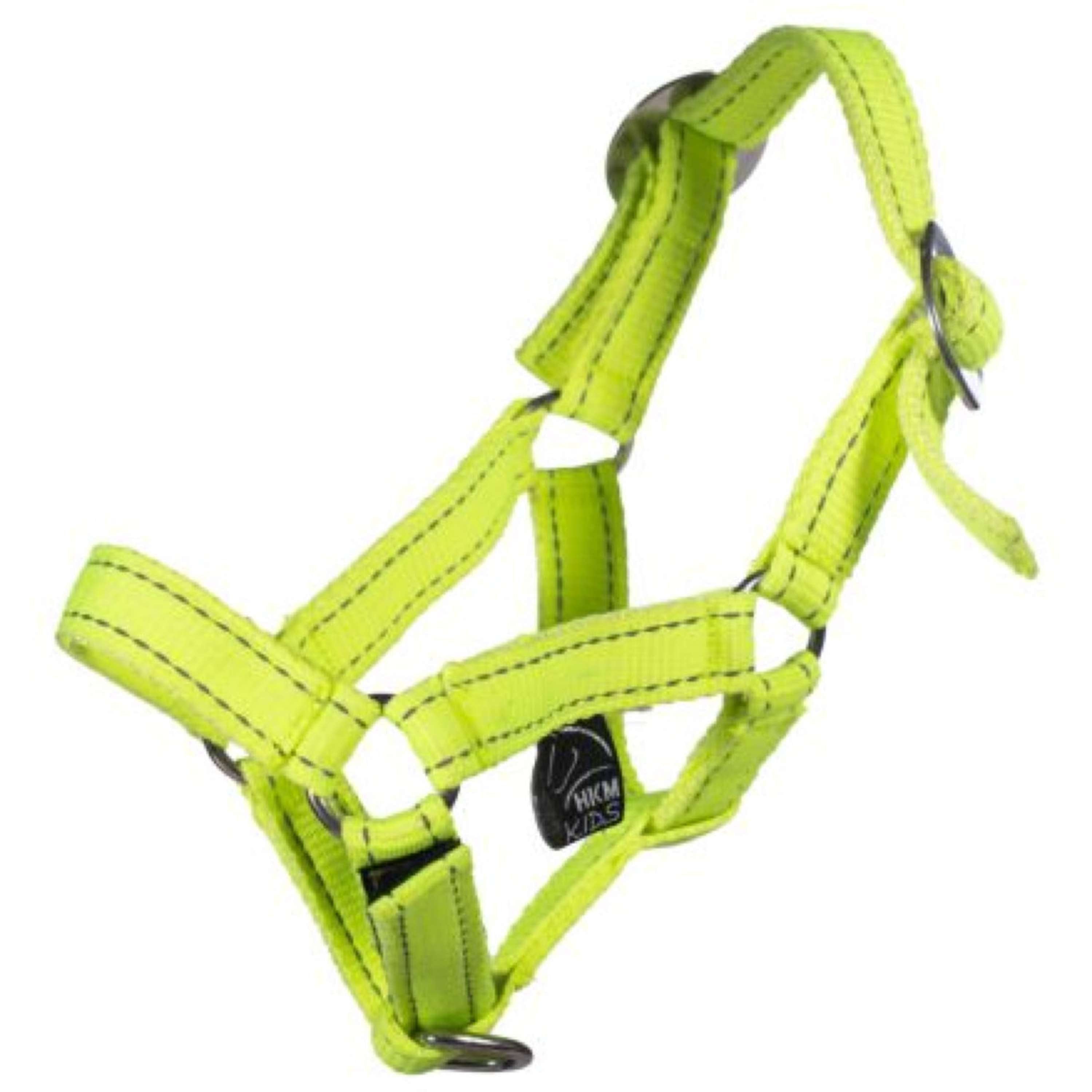 HKM Hobby Horsing Halter Reflective Neon Yellow