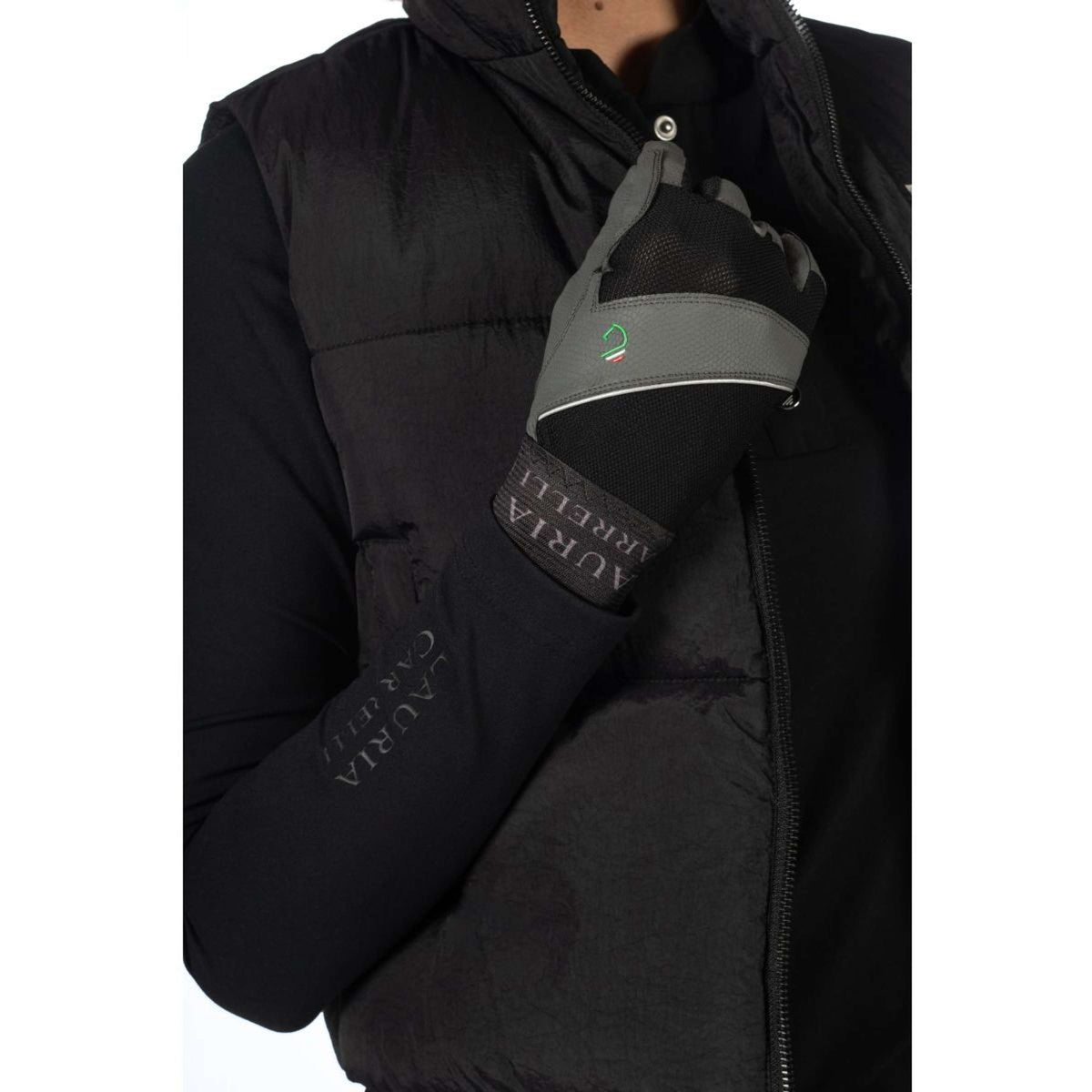 HKM Gloves Livigno Lauria Garelli Black/Grey