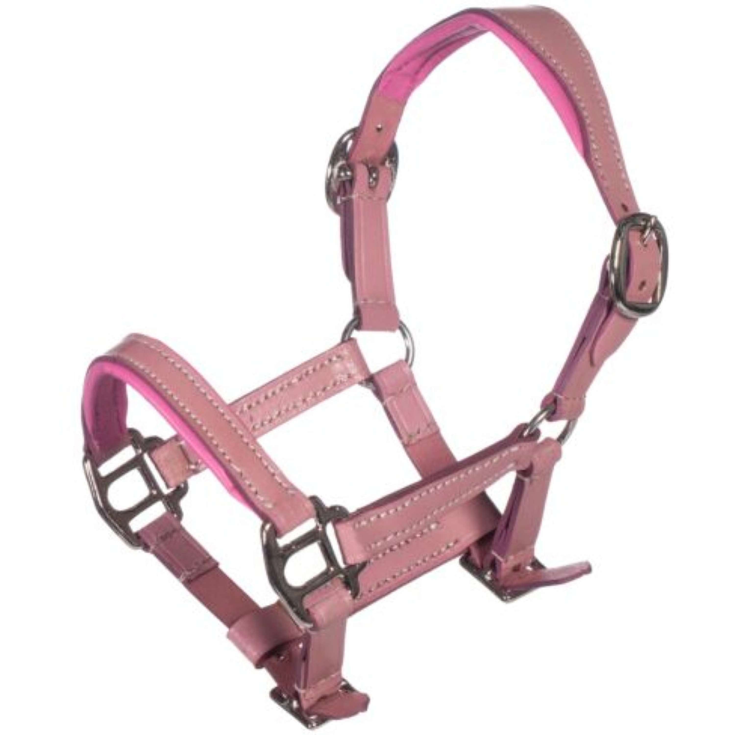 HKM Hobby Horsing Leather Halter Pink