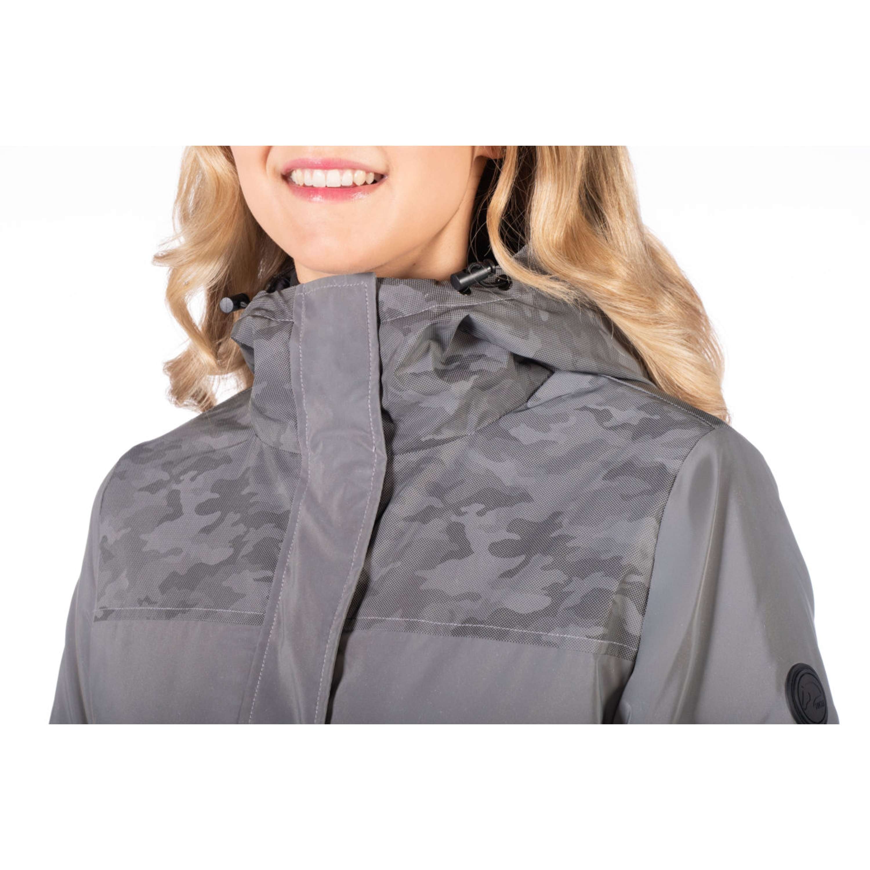 HKM Long Raincoat Washington Grey/Silver