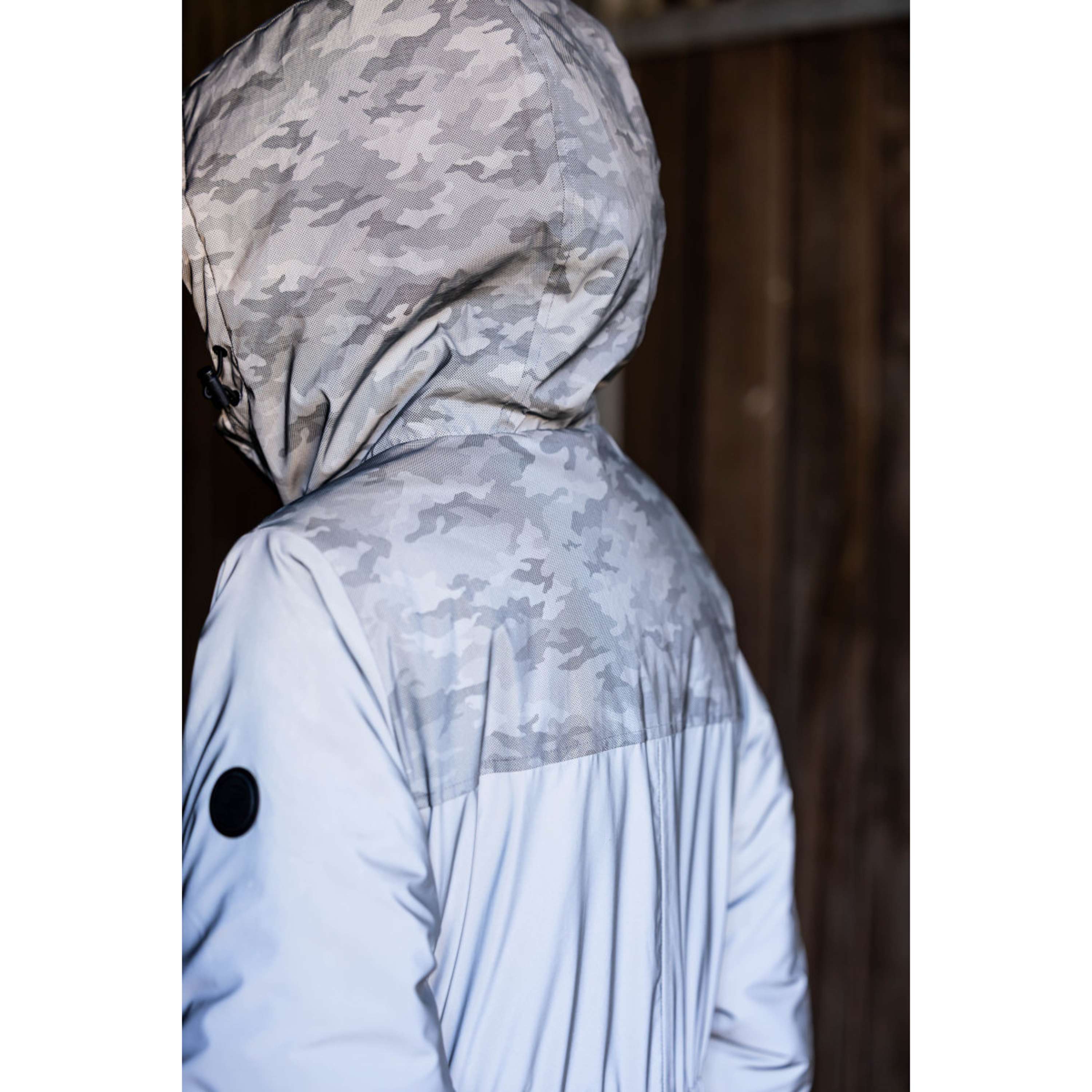 HKM Long Raincoat Washington Grey/Silver