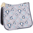 HKM Saddlepad Pinguïn Dressage Grey/Blue