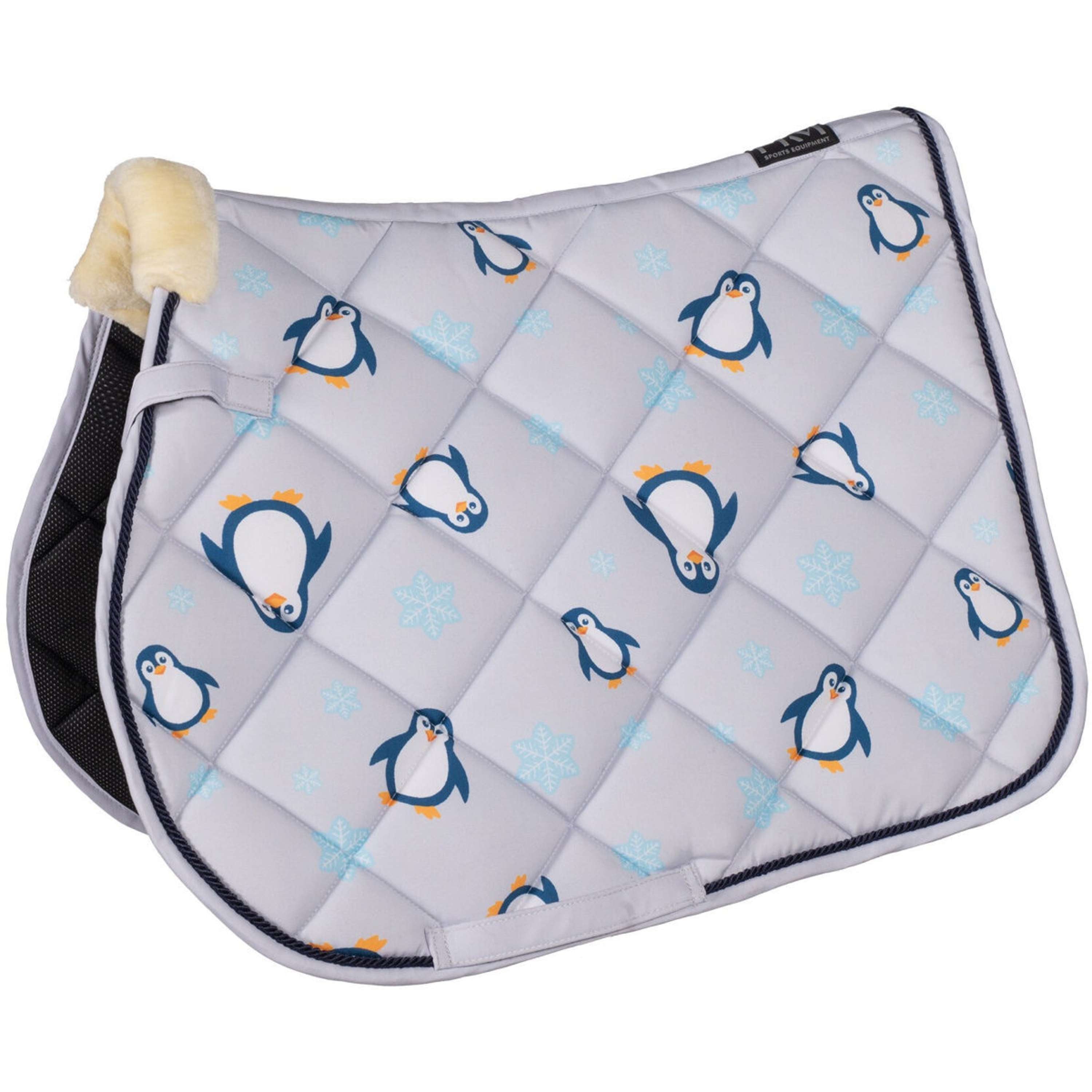 HKM Saddlepad Pinguïn All Purpose Grey/Blue