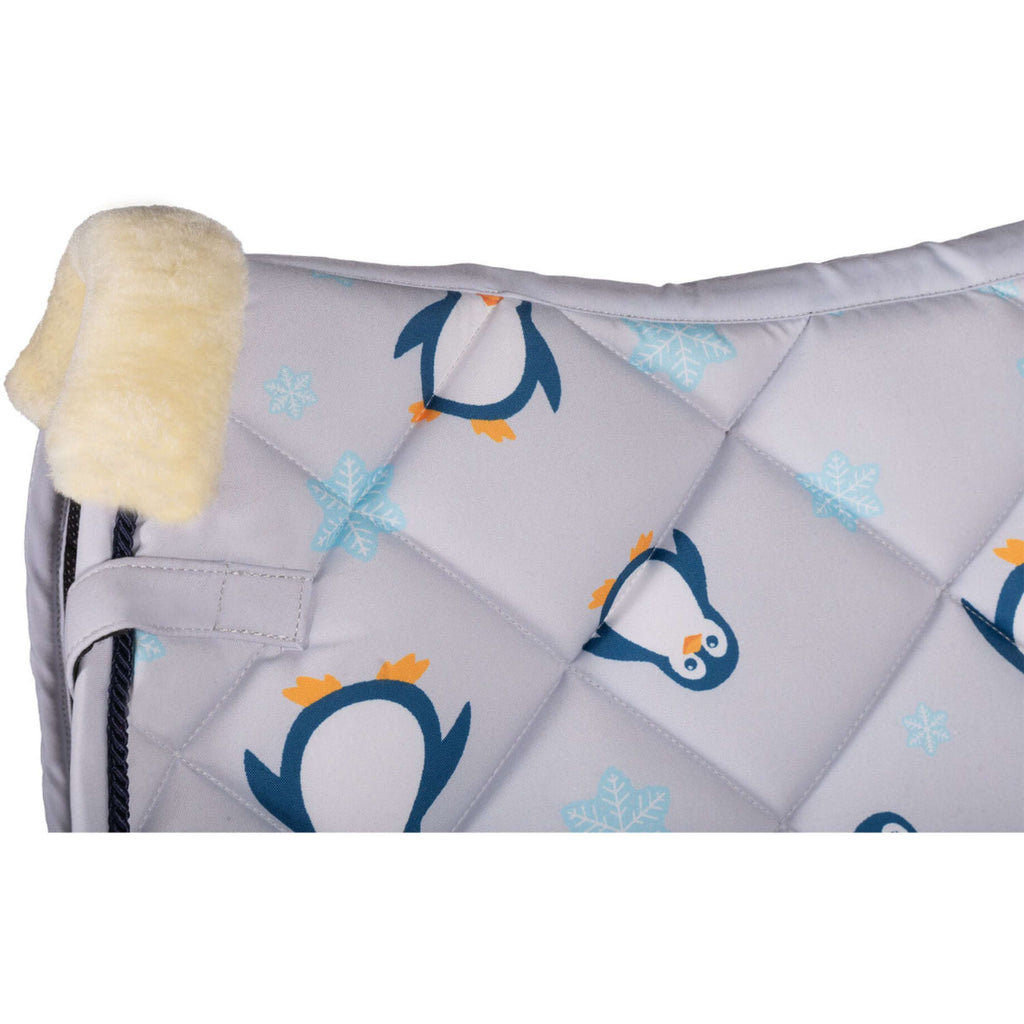 HKM Saddlepad Pinguïn All Purpose Grey/Blue